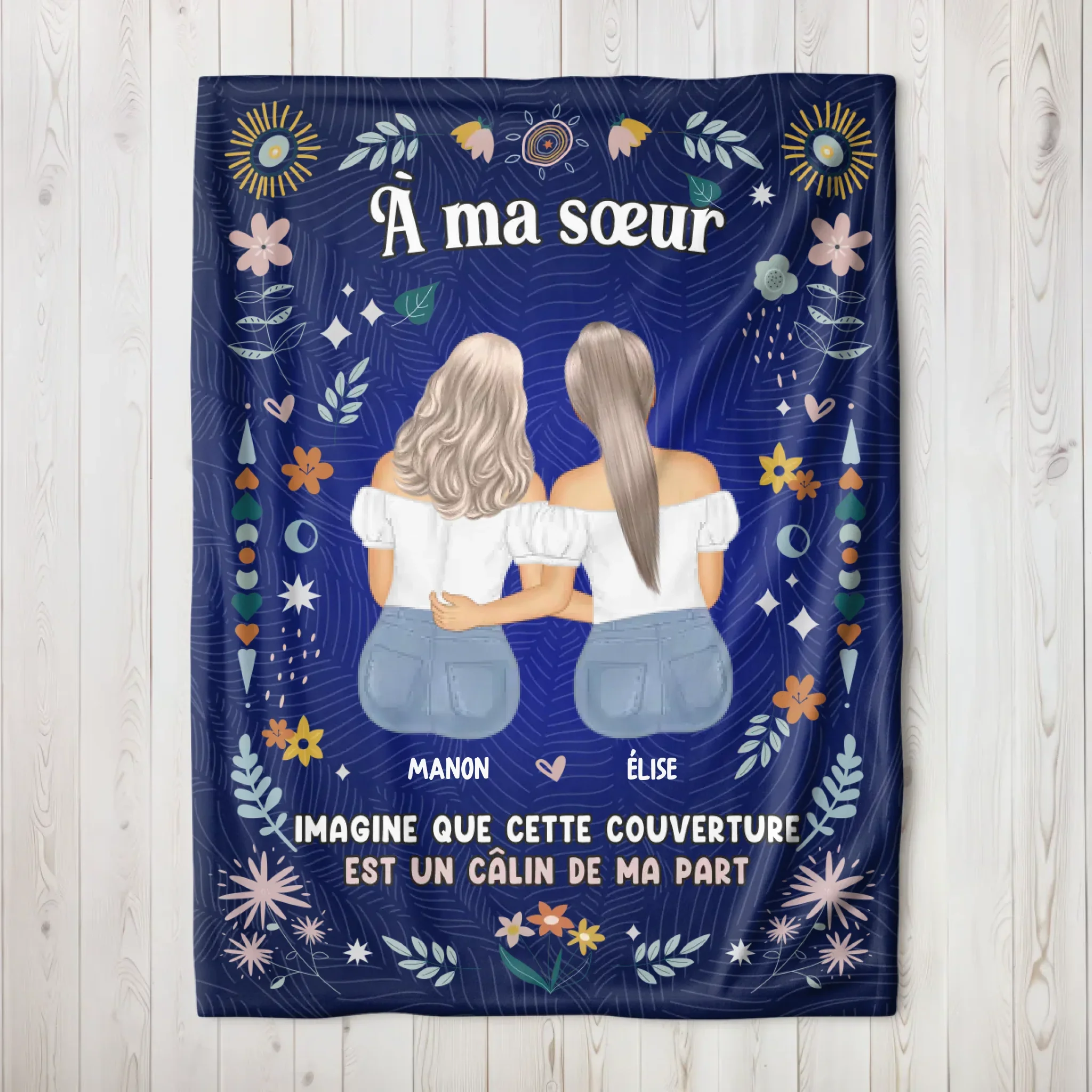 Couverture personnalisée – Câlin de la sœur - Image 8