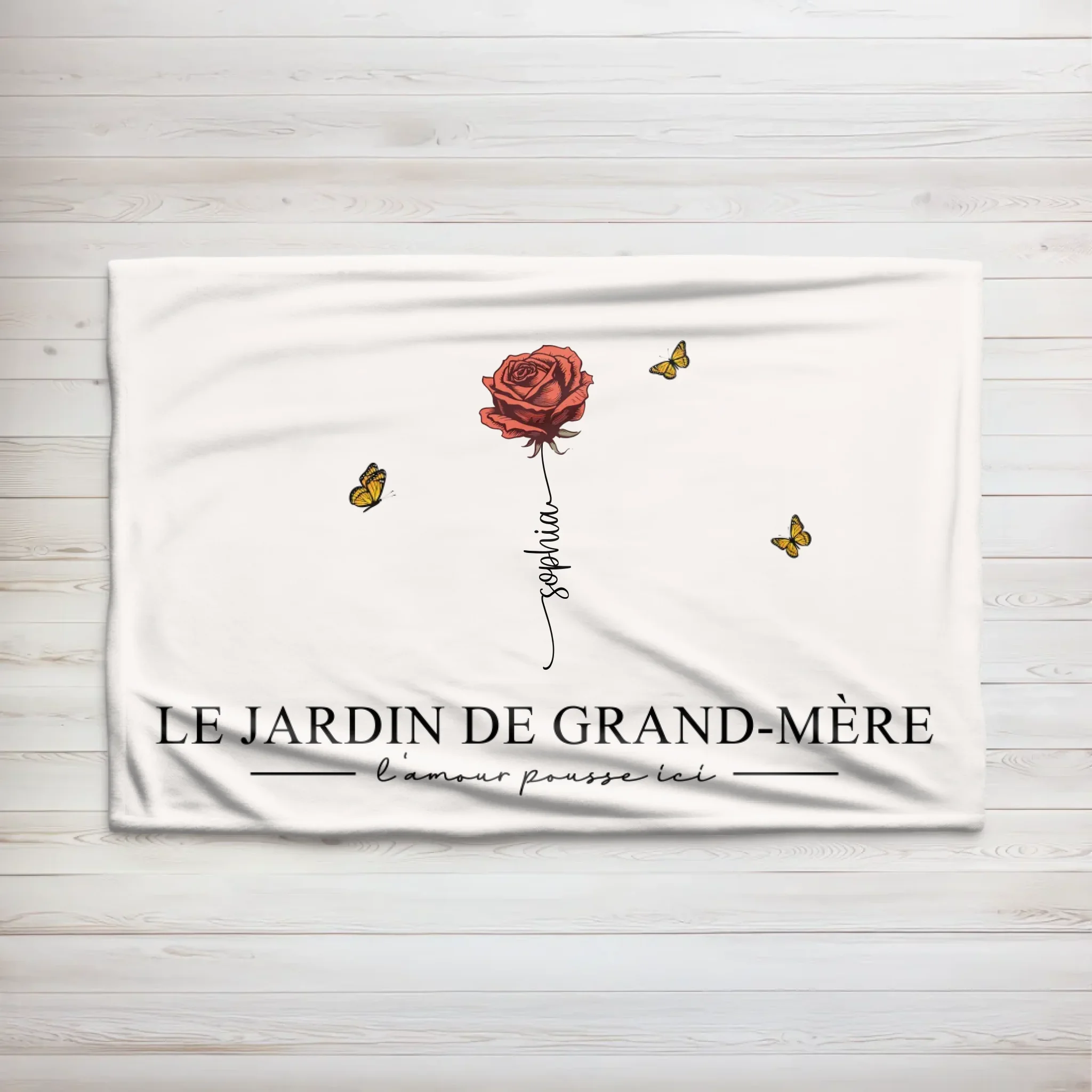 Couverture personnalisée “Le jardin de grand-mère”