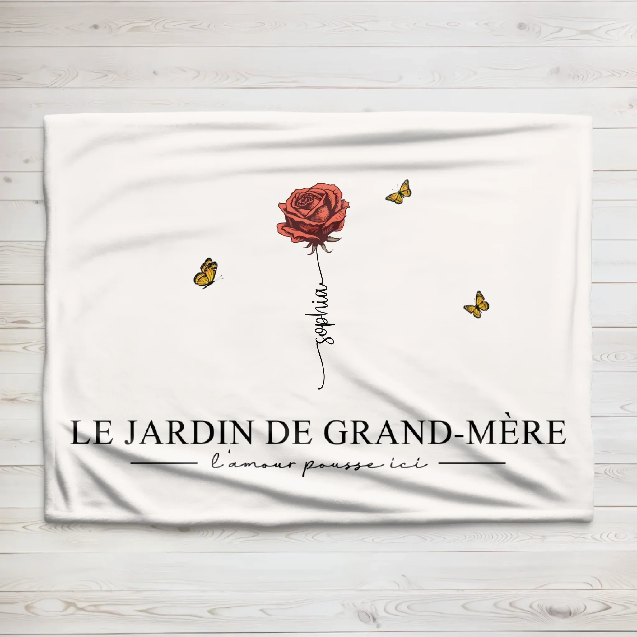 Couverture personnalisée “Le jardin de grand-mère” - Image 2