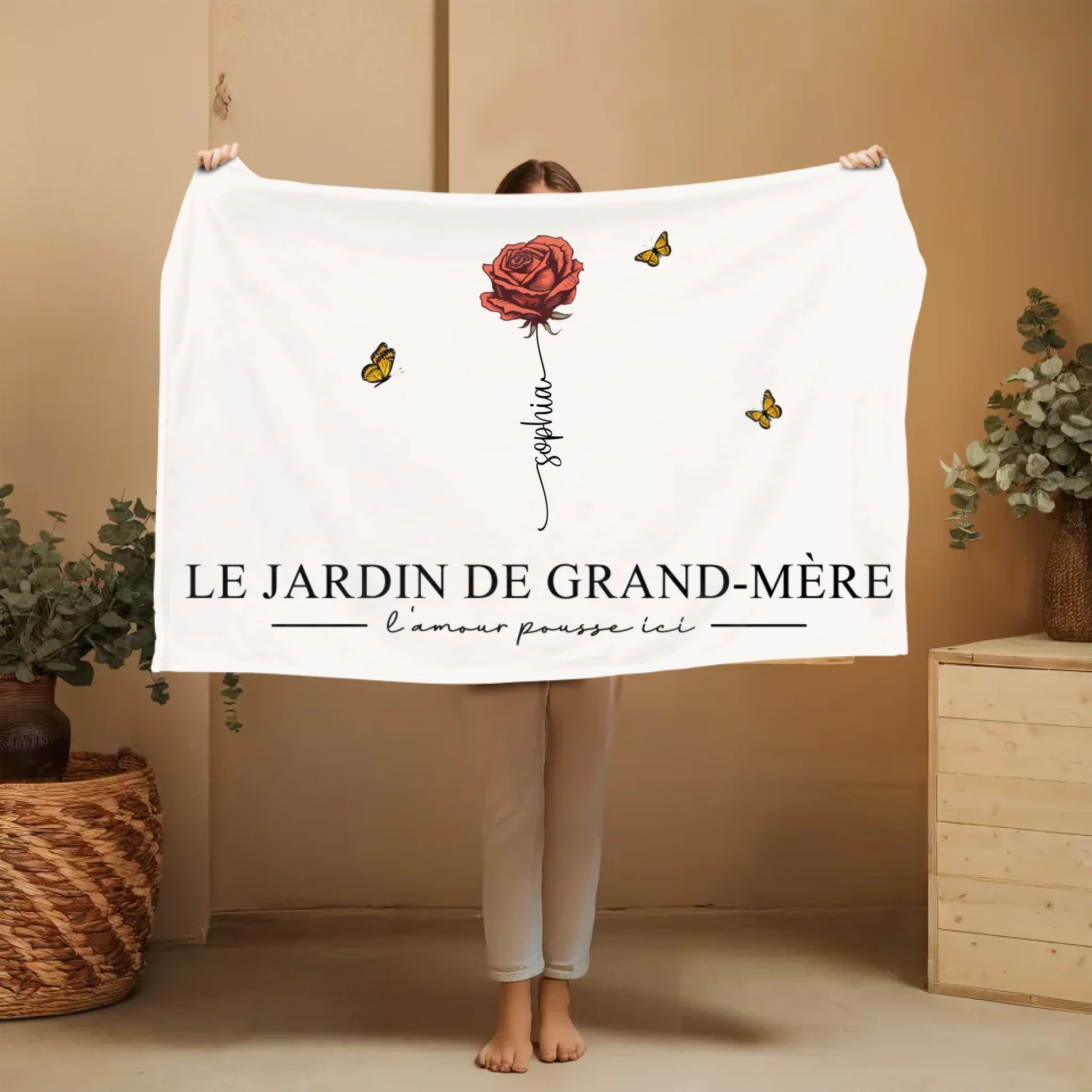 Couverture personnalisée “Le jardin de grand-mère” - Image 3