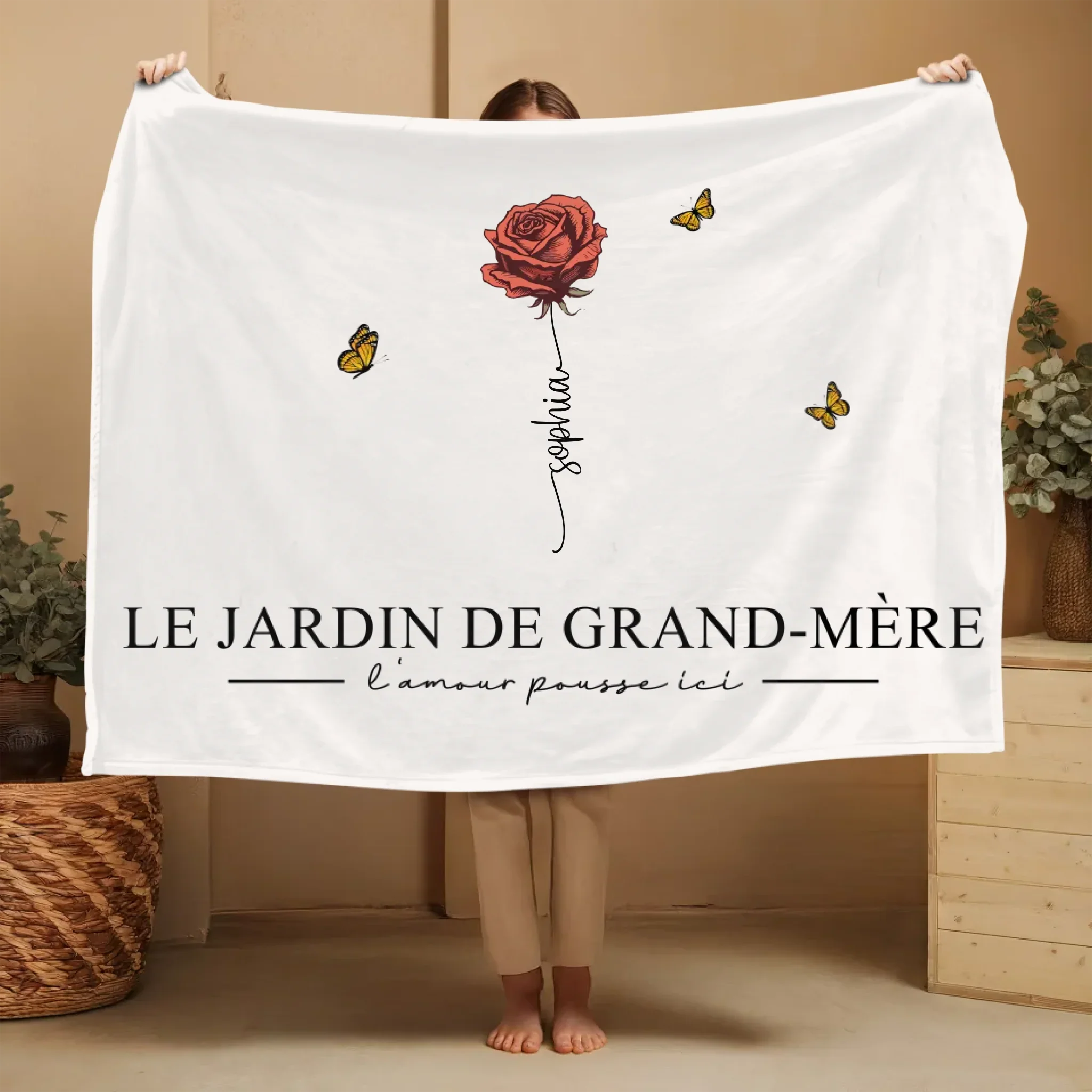 Couverture personnalisée “Le jardin de grand-mère” - Image 4