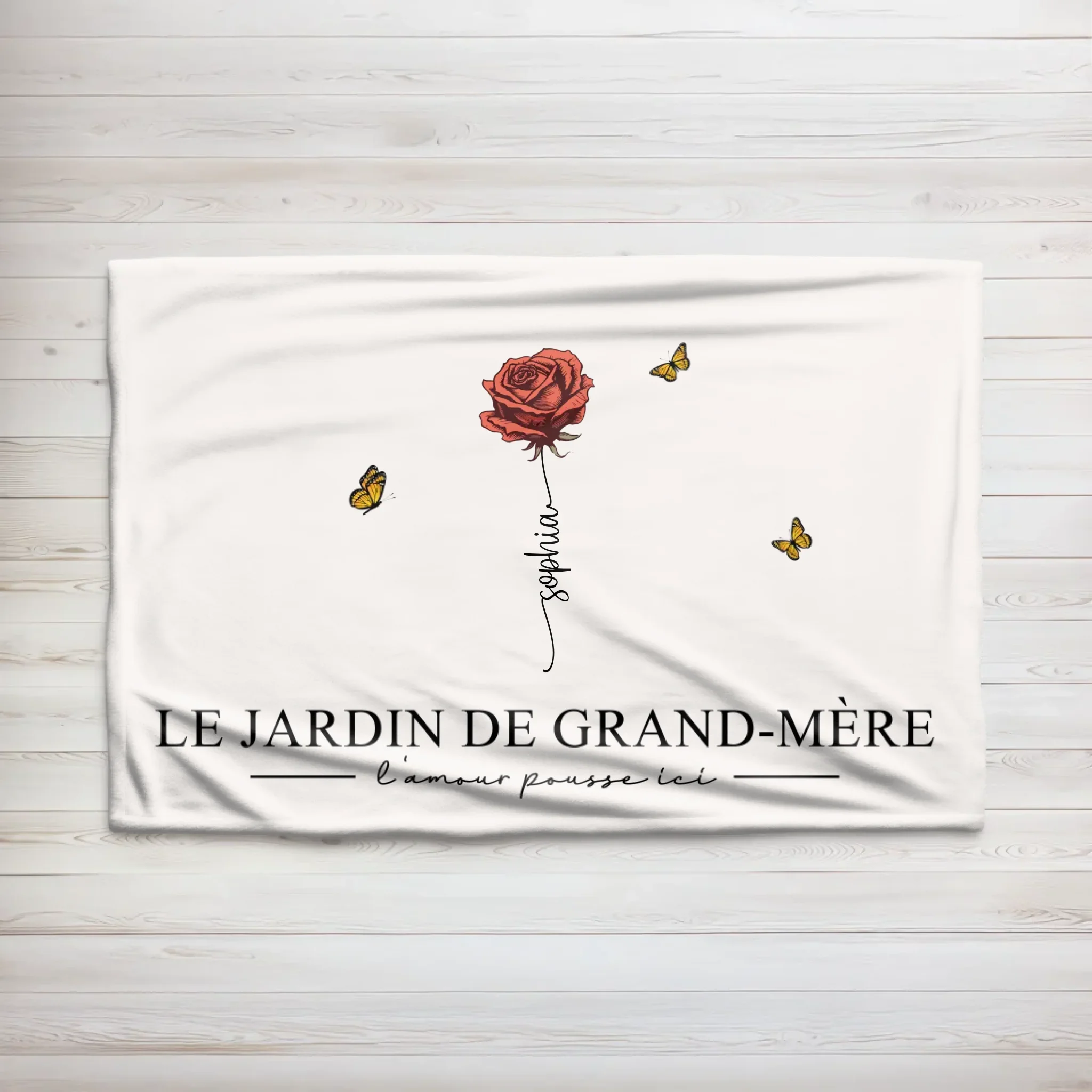 Couverture personnalisée “Le jardin de grand-mère” - Image 7
