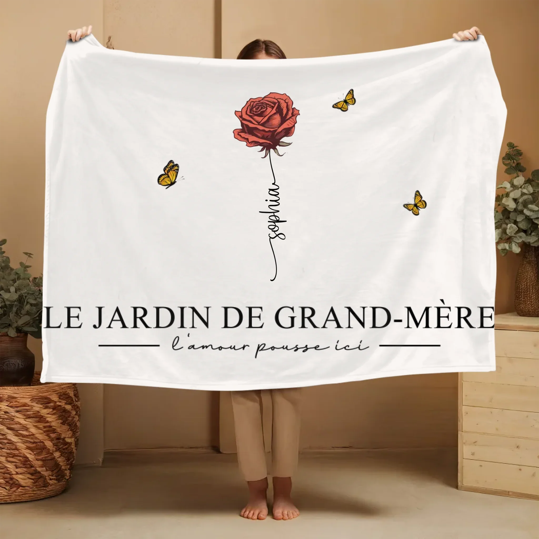 Couverture personnalisée “Le jardin de grand-mère” - Image 8