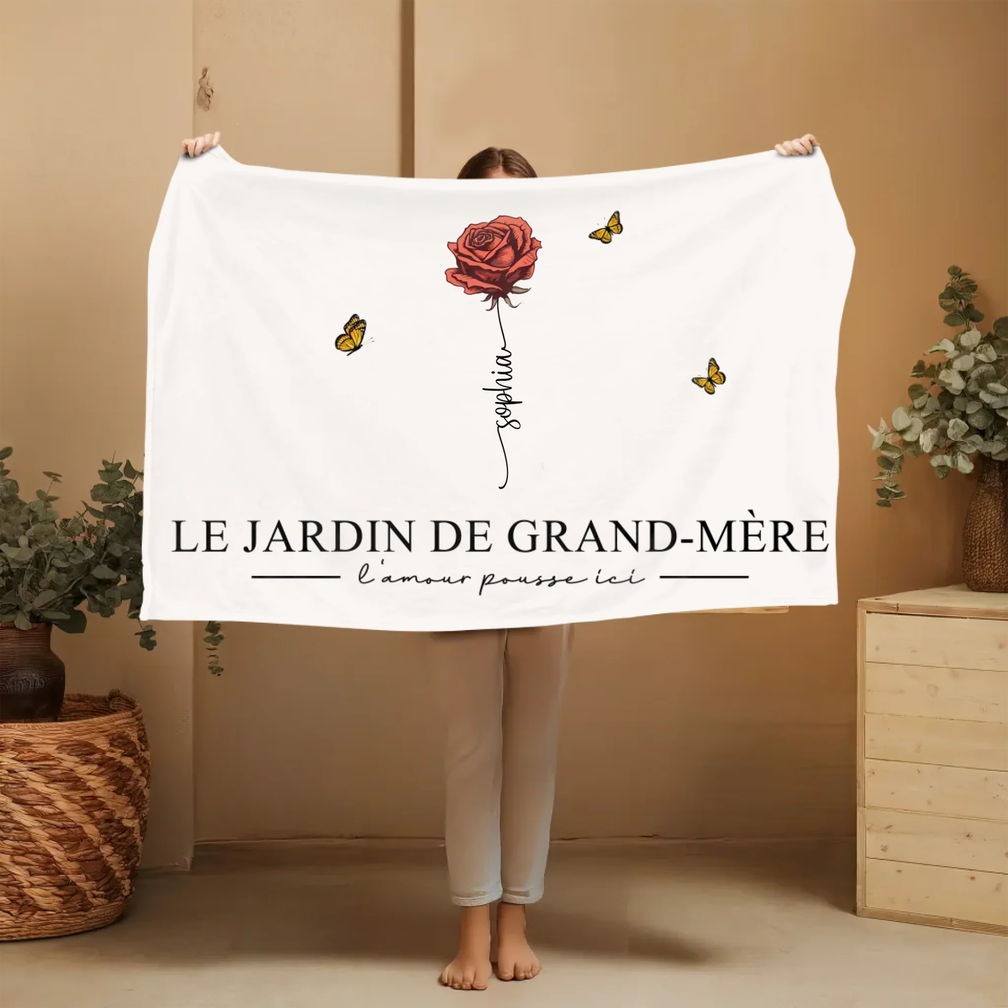Couverture personnalisée “Le jardin de grand-mère” - Image 9