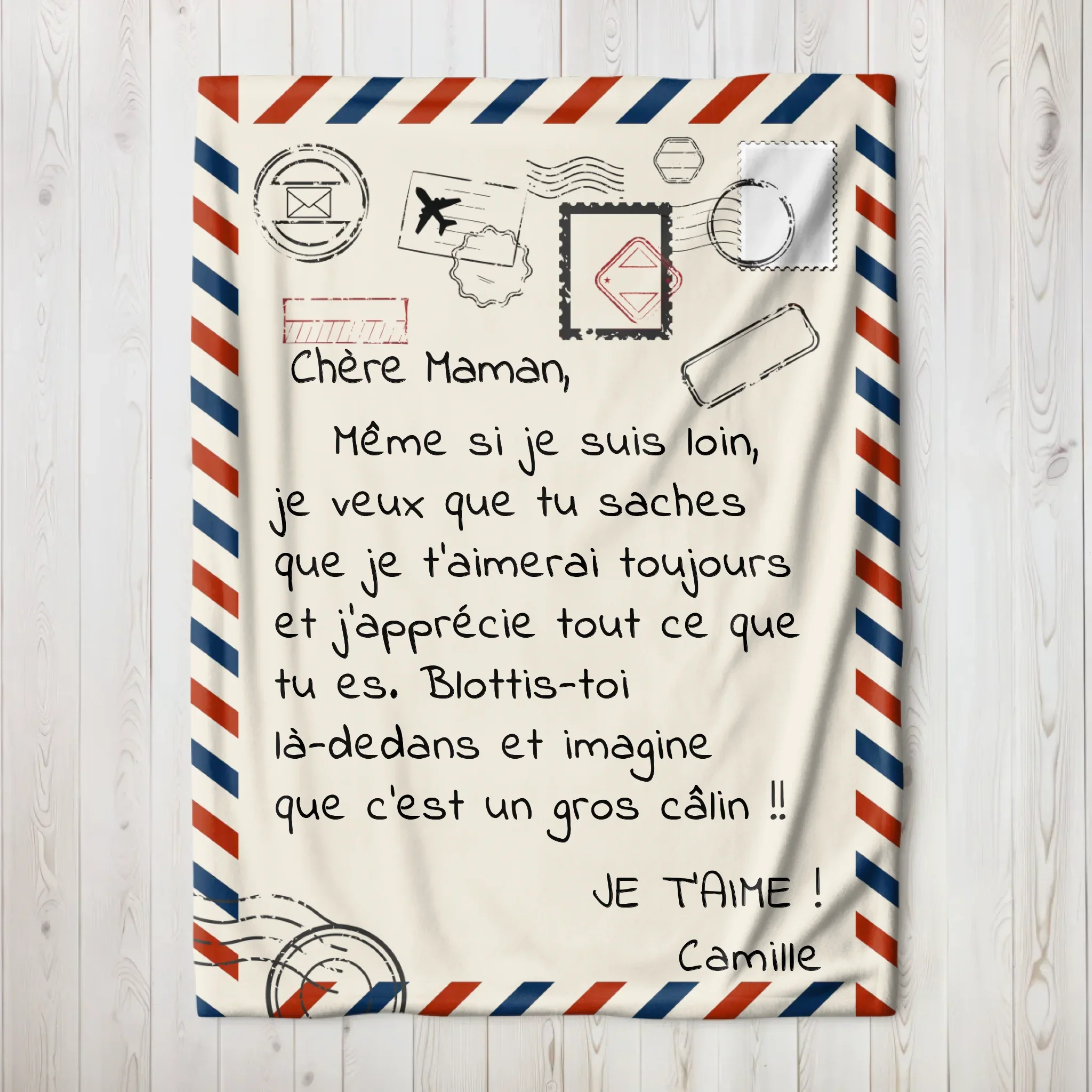 Couverture personnalisée – Lettre Je t’aime maman - Image 3