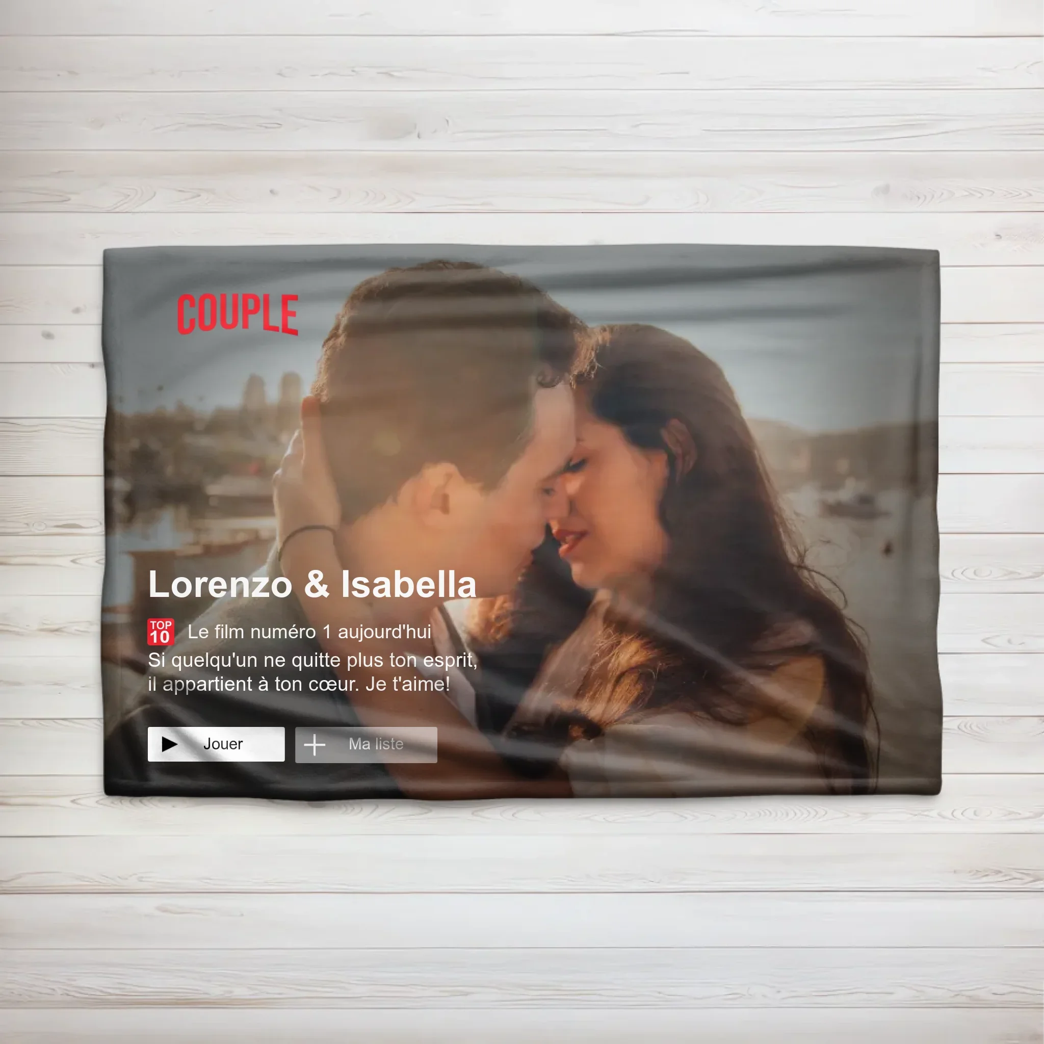Couverture personnalisée “Lovestory”