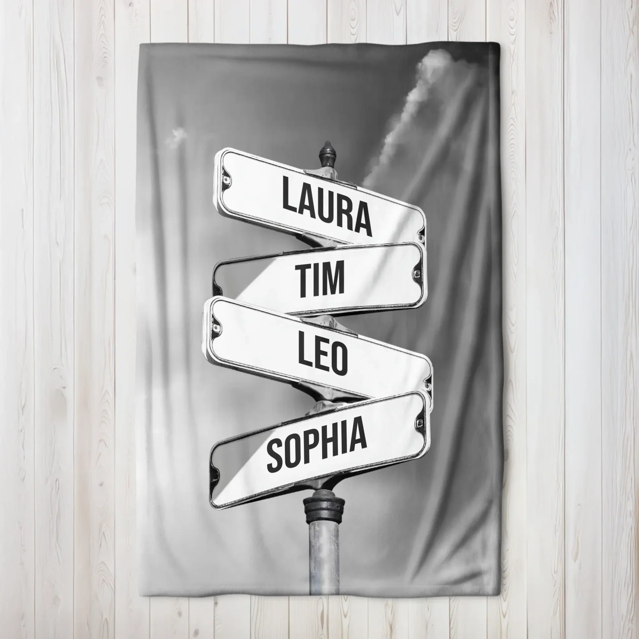Couverture personnalisée “Panneau de signalisation vintage pour les familles” - Image 6