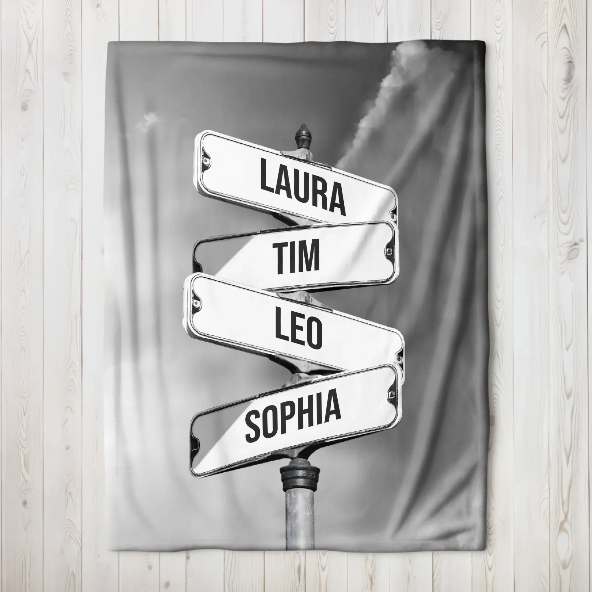 Couverture personnalisée “Panneau de signalisation vintage pour les familles” - Image 7