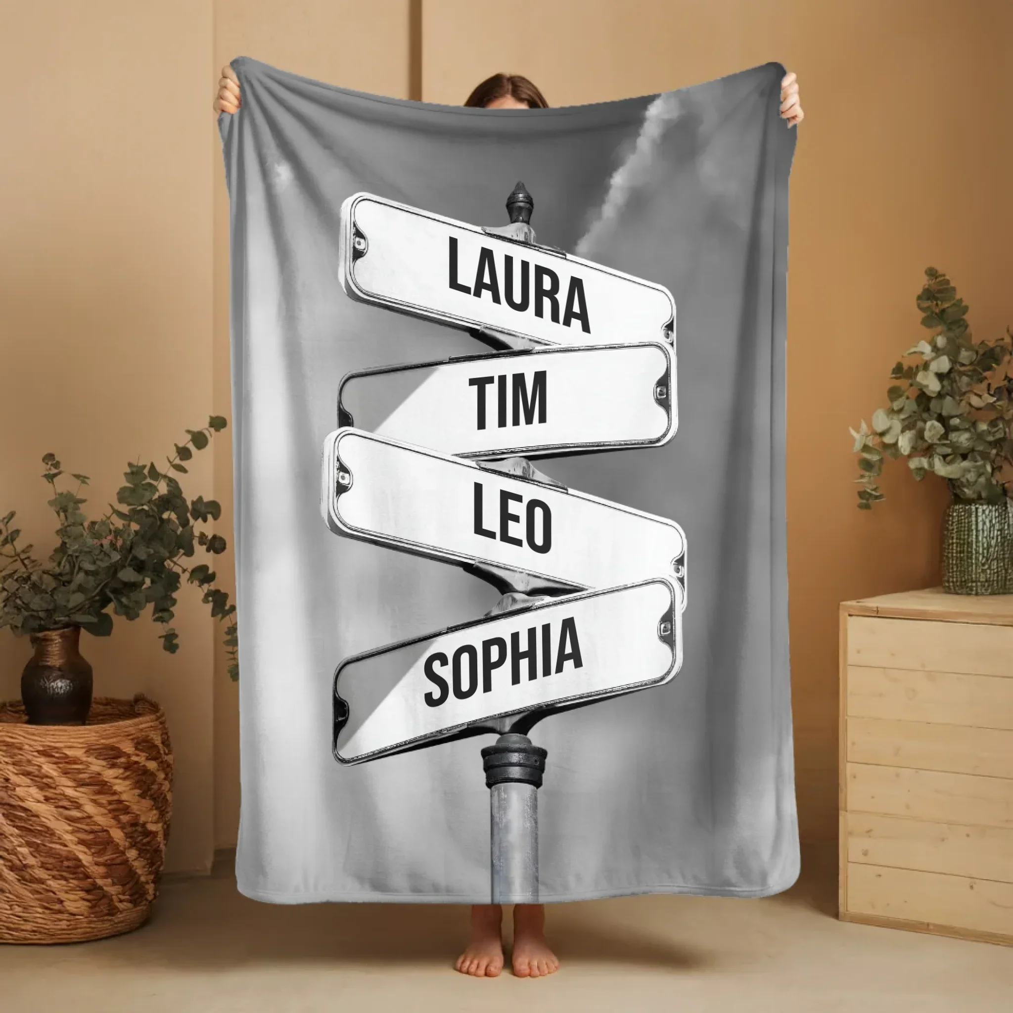 Couverture personnalisée “Panneau de signalisation vintage pour les familles” - Image 8