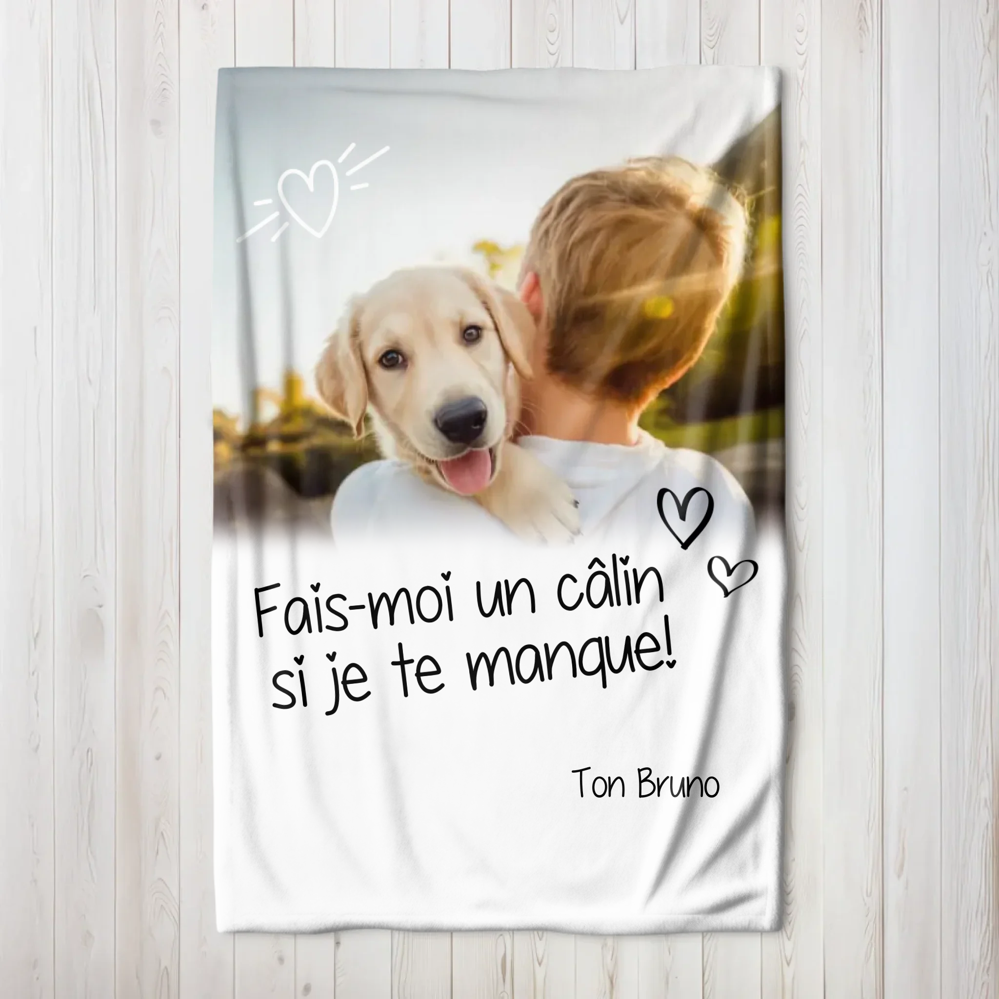 Couverture personnalisée – Serre-moi dans tes bras si je te manque - Image 6
