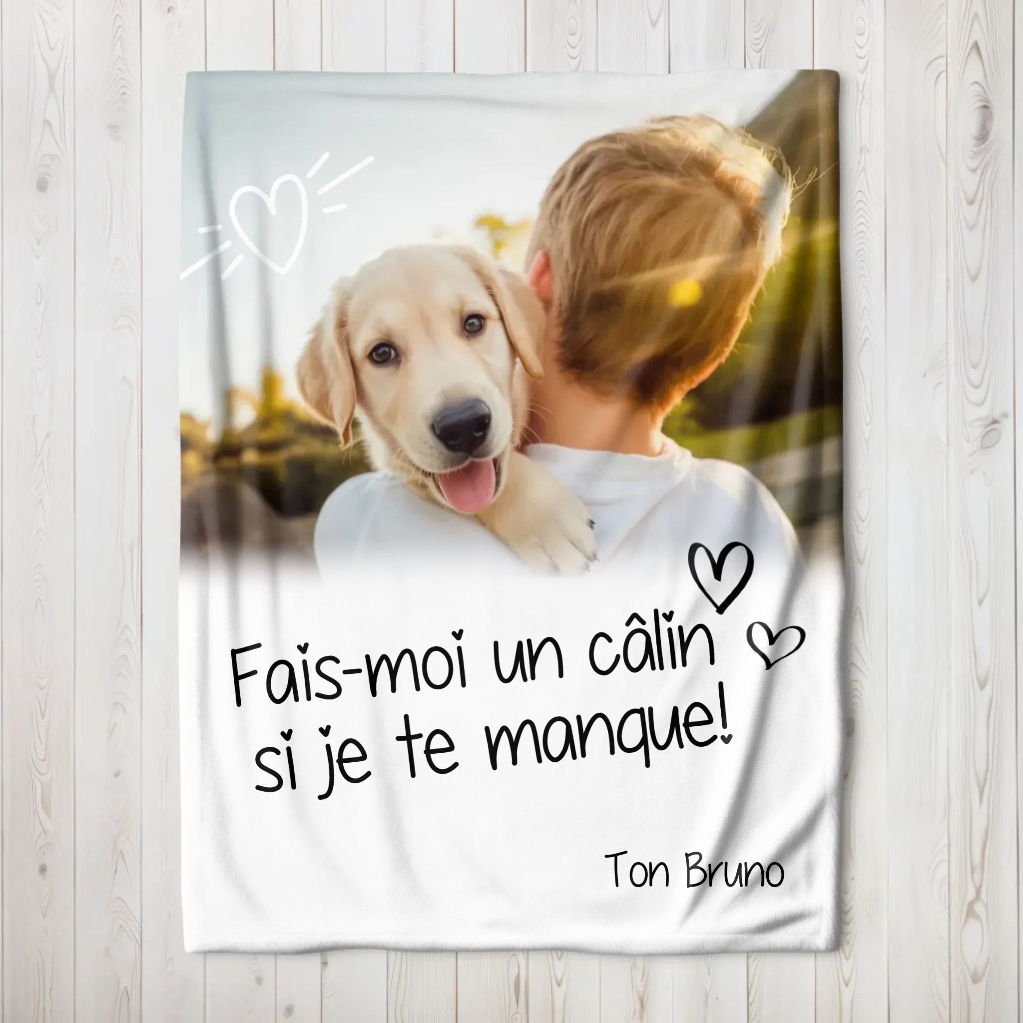 Couverture personnalisée – Serre-moi dans tes bras si je te manque - Image 8