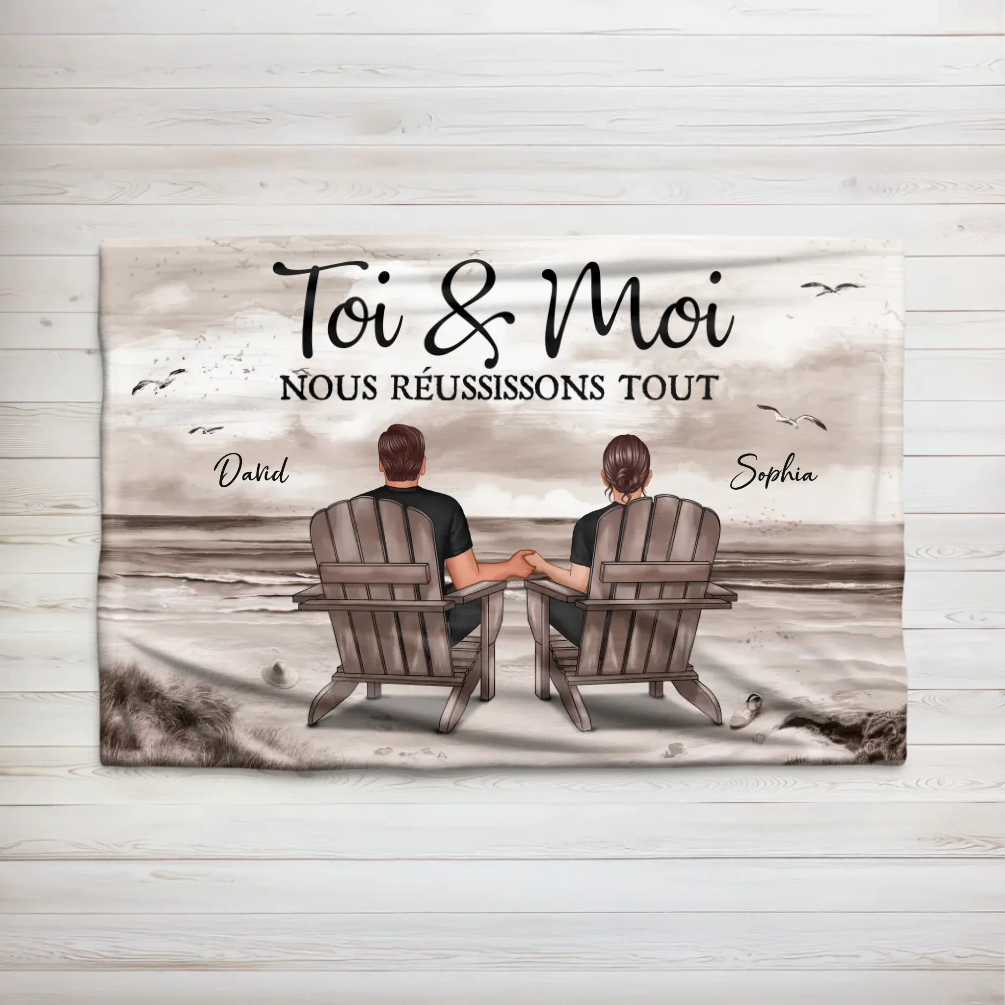 Couverture personnalisée “Toi et moi, on peut tout faire”