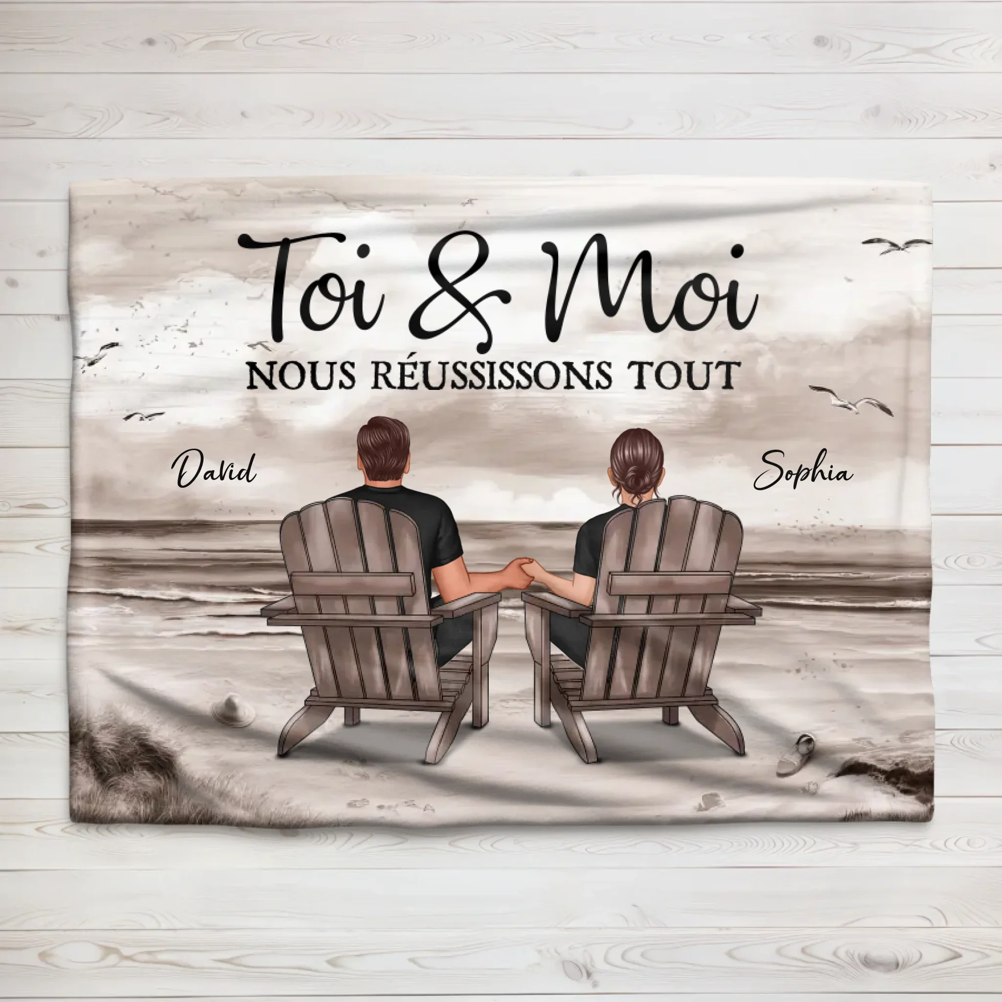 Couverture personnalisée “Toi et moi, on peut tout faire” - Image 2