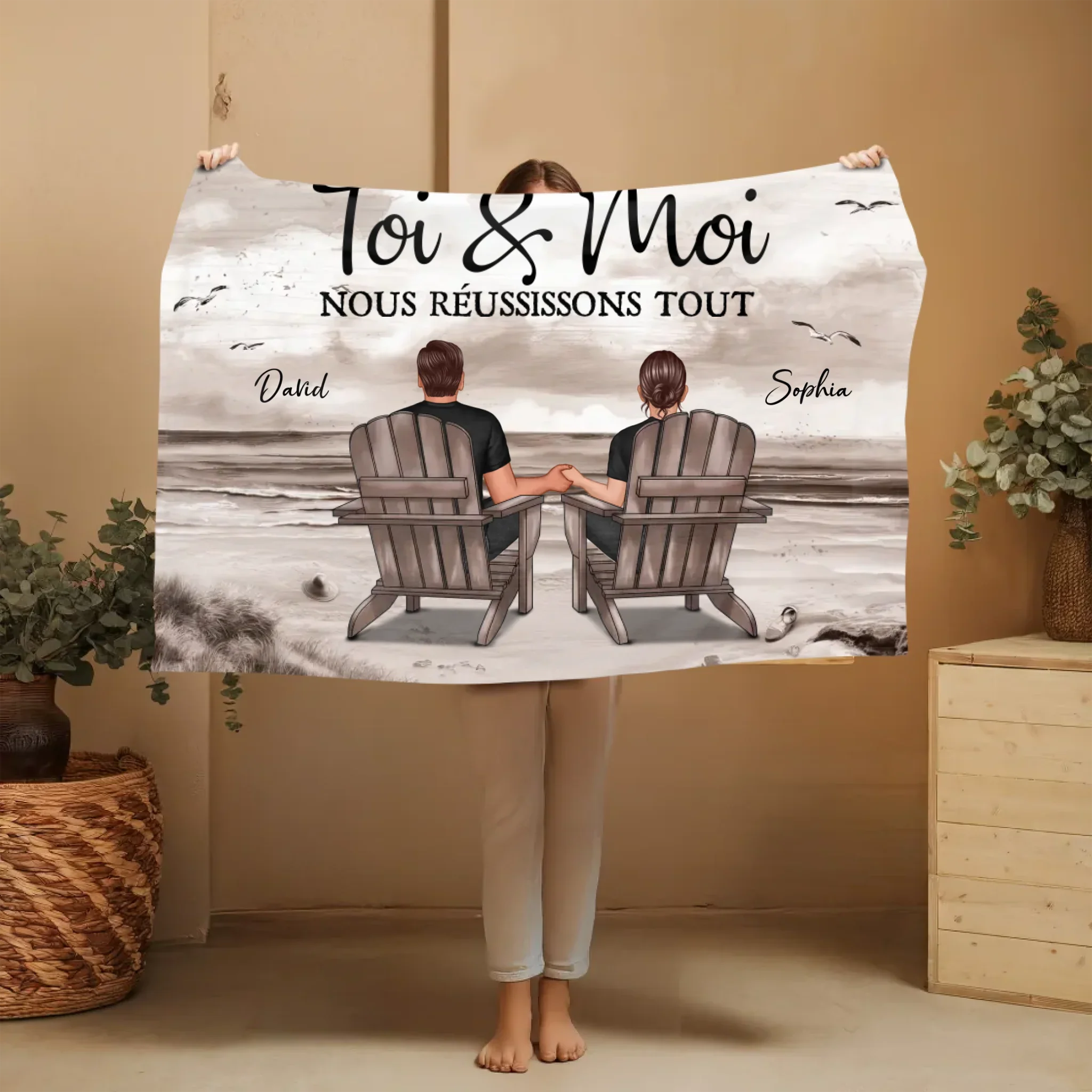 Couverture personnalisée “Toi et moi, on peut tout faire” - Image 3