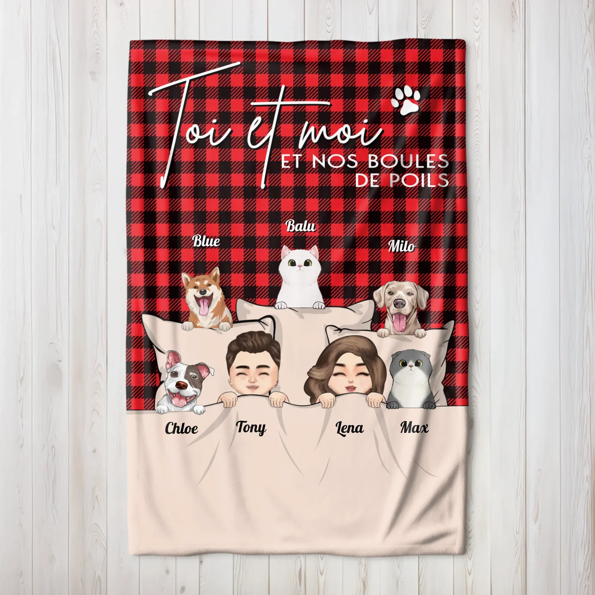 Couverture personnalisée – Toi & Moi et nos animaux - Image 6