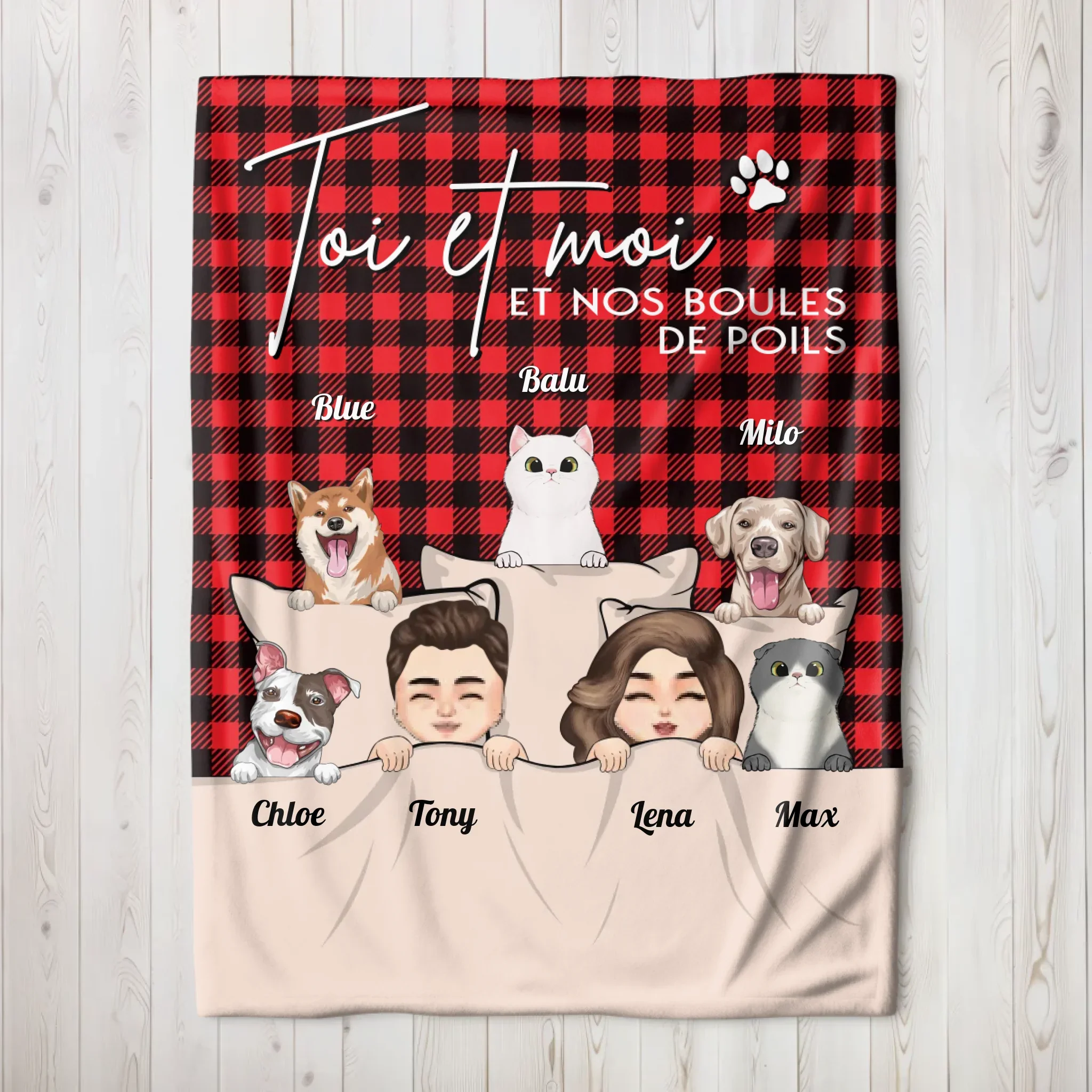 Couverture personnalisée – Toi & Moi et nos animaux - Image 8