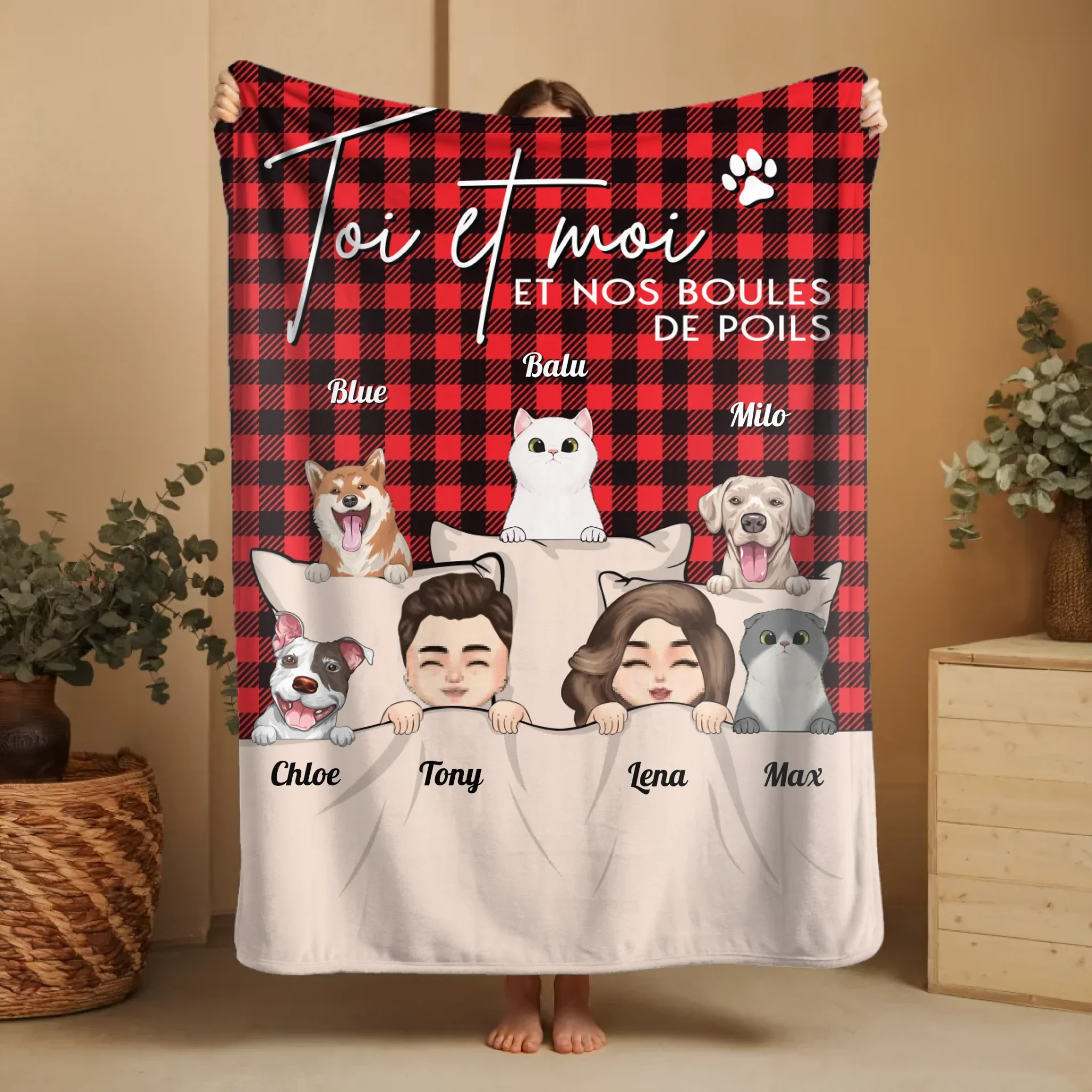 Couverture personnalisée – Toi & Moi et nos animaux - Image 9