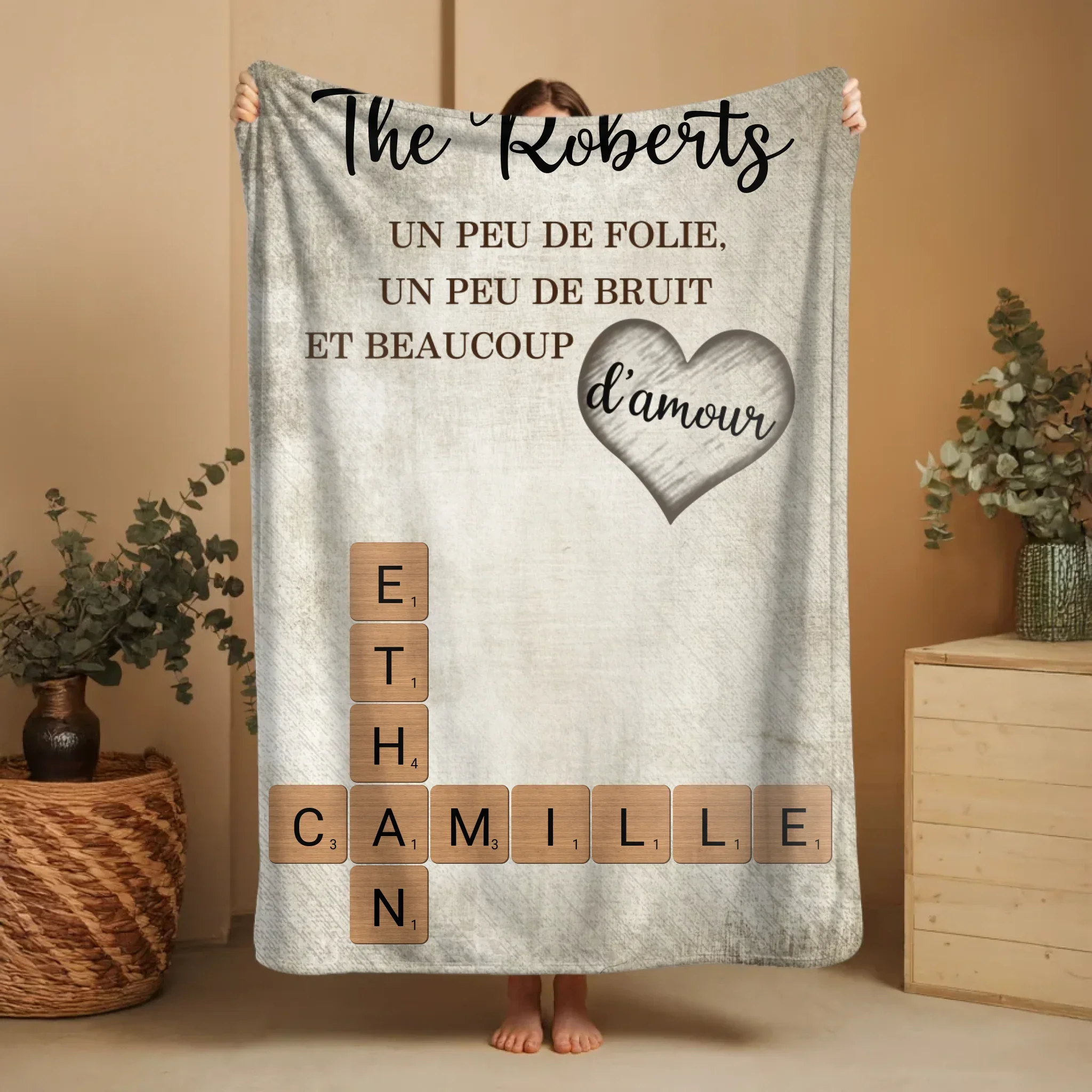 Couverture personnalisée – Un peu de folie, un peu de bruit et beaucoup d'amour - Mots croisés - Image 2