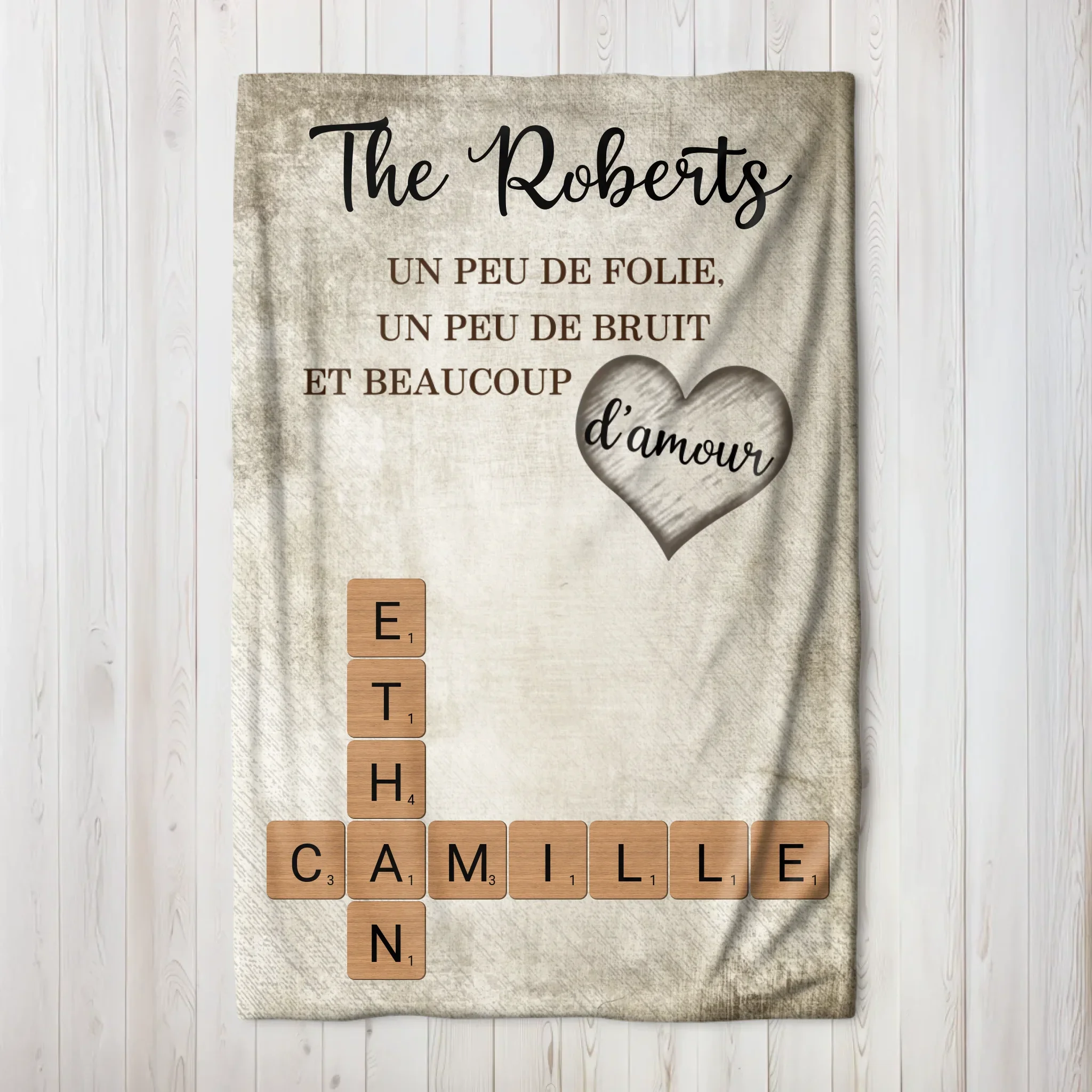 Couverture personnalisée – Un peu de folie, un peu de bruit et beaucoup d'amour - Mots croisés - Image 6