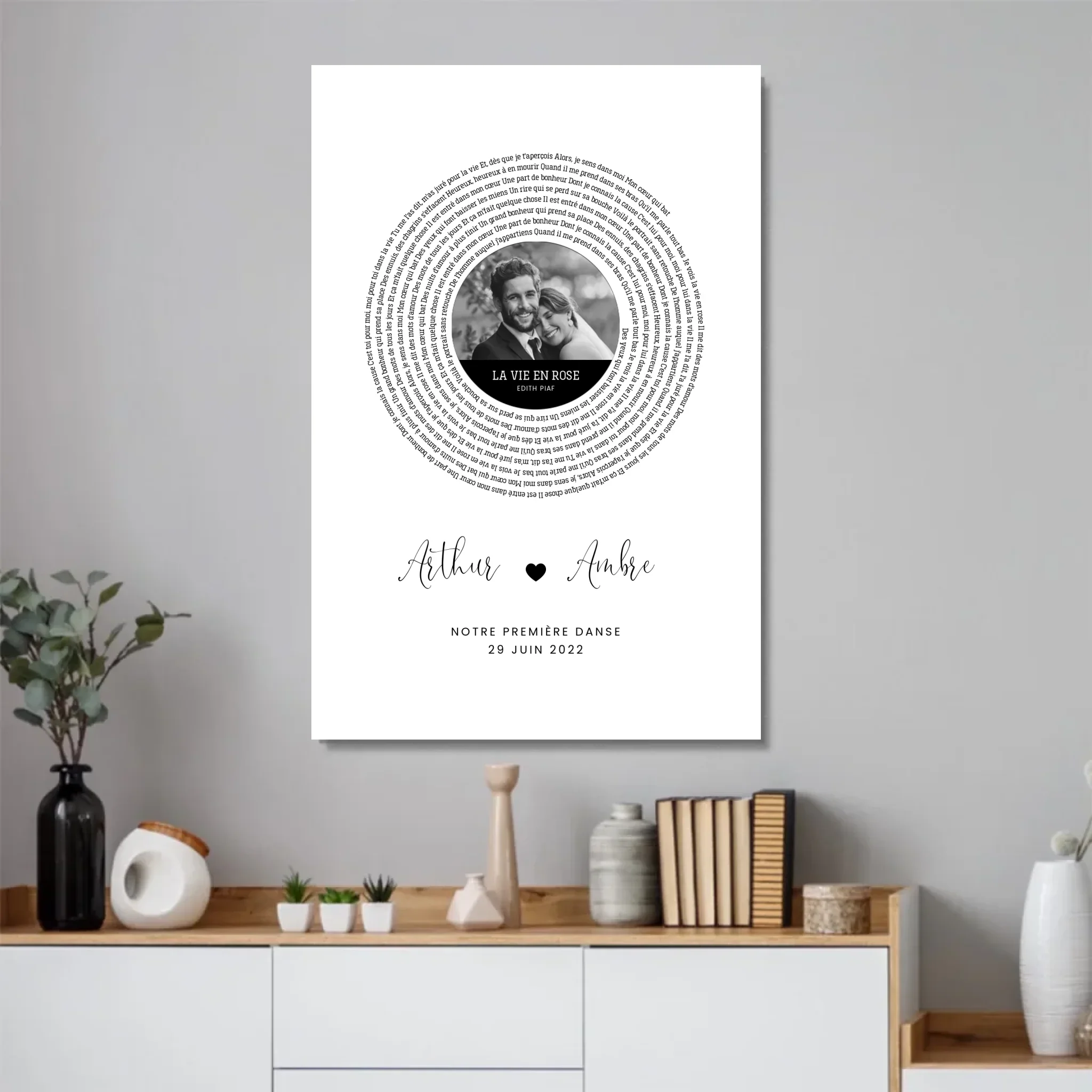 Poster personnalisé – Affiche personnalisée avec paroles de chanson - Image 2