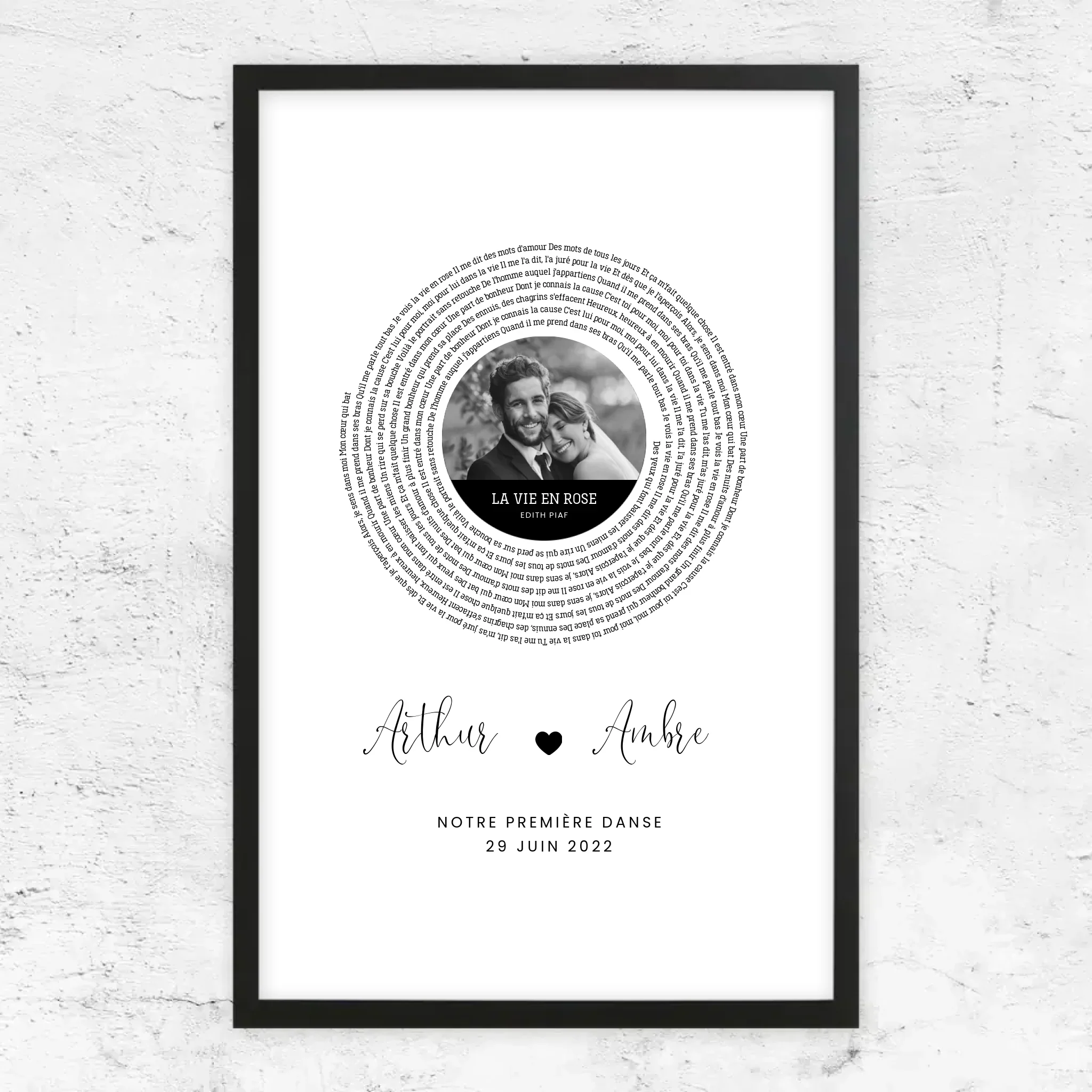 Poster personnalisé – Affiche personnalisée avec paroles de chanson - Image 5