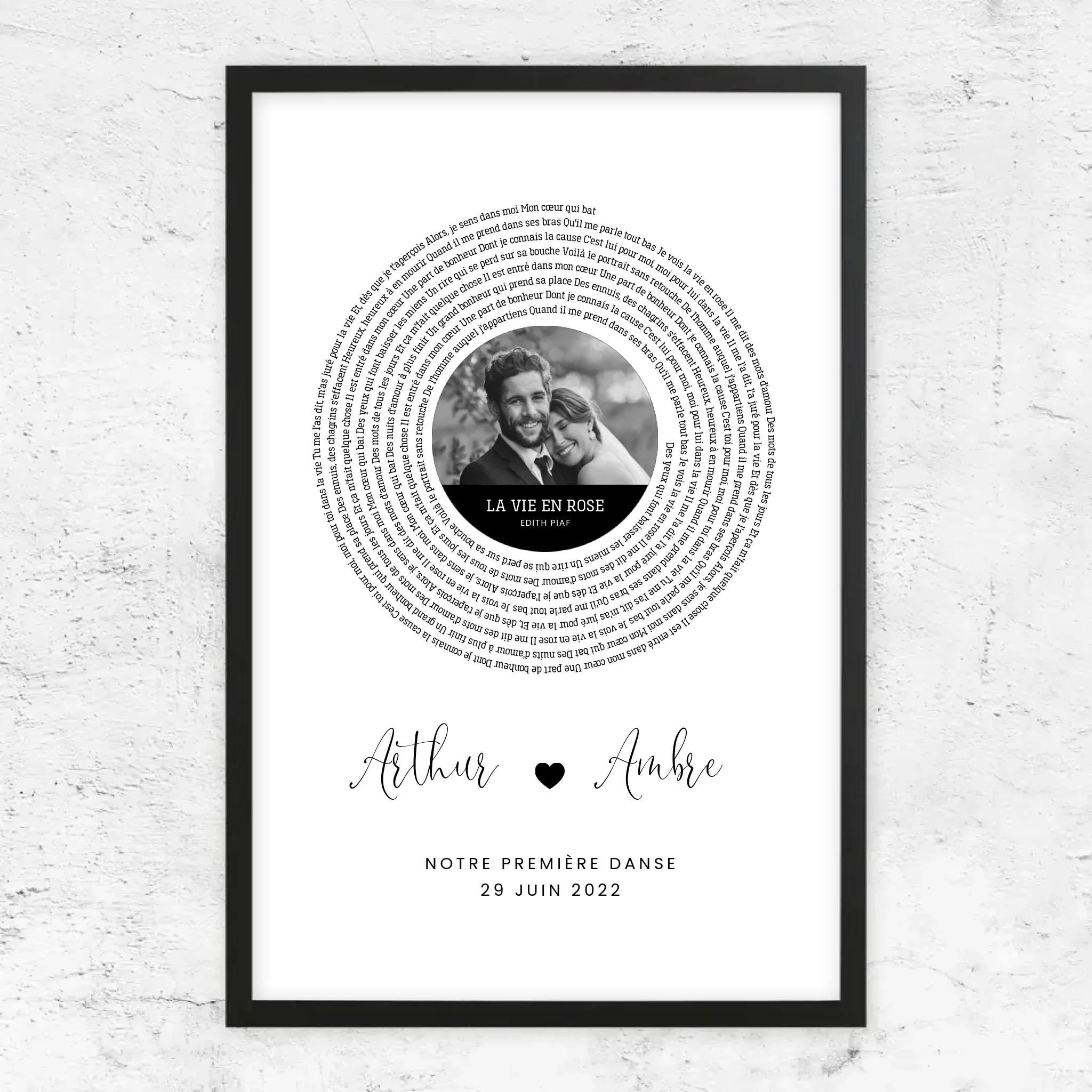 Poster personnalisé – Affiche personnalisée avec paroles de chanson - Image 6