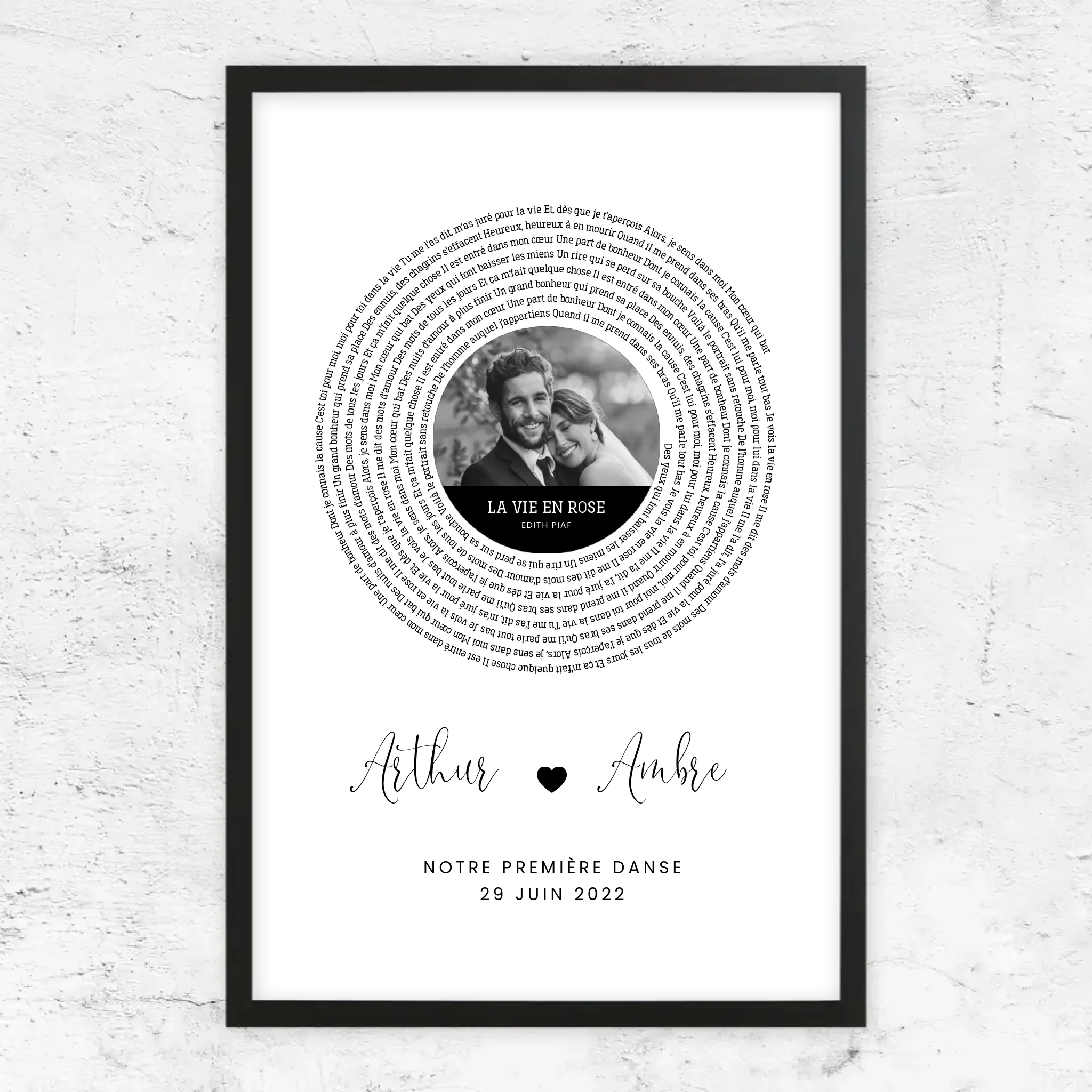 Poster personnalisé – Affiche personnalisée avec paroles de chanson - Image 7
