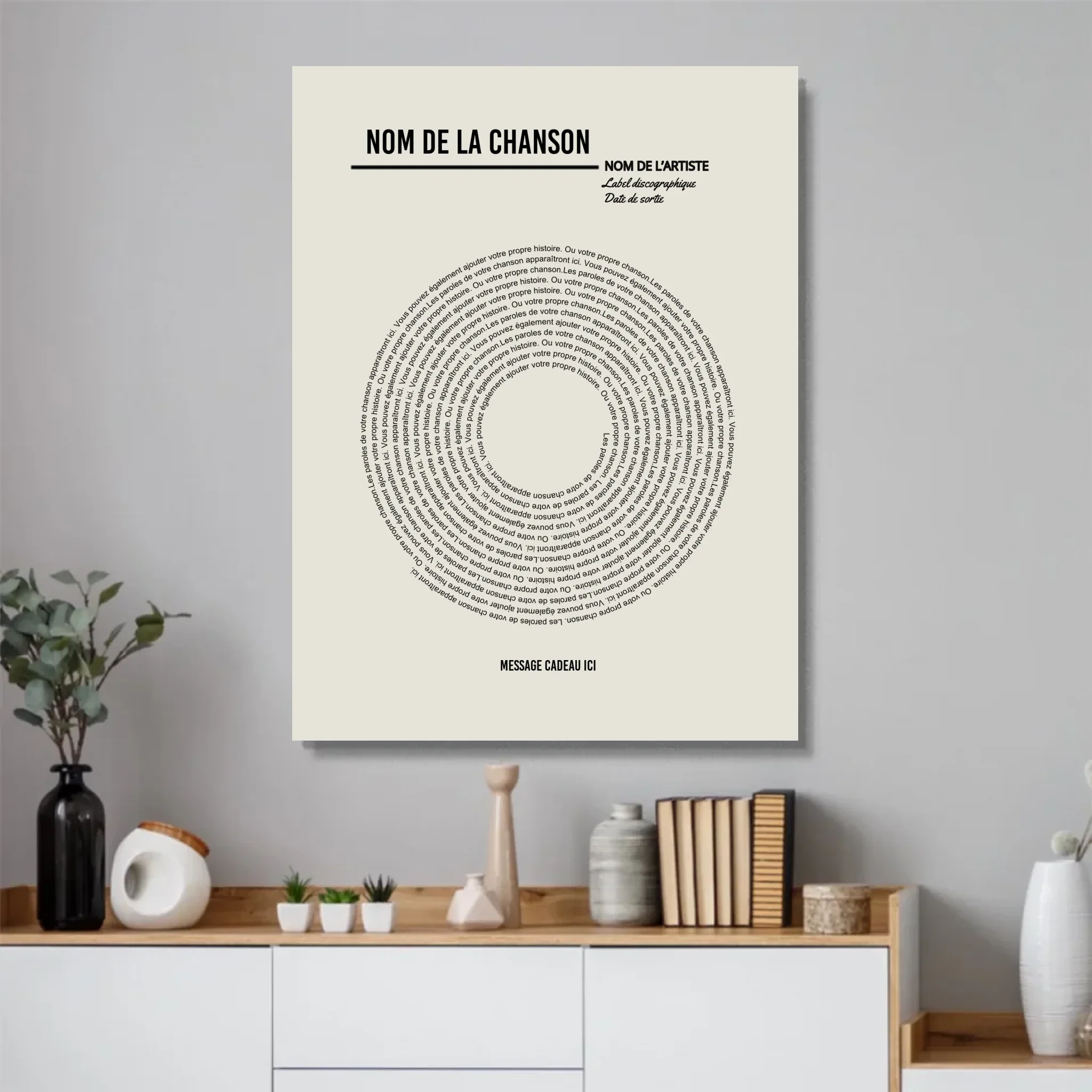 Poster personnalisé – Affiche vinyle personnalisée avec paroles - Image 4