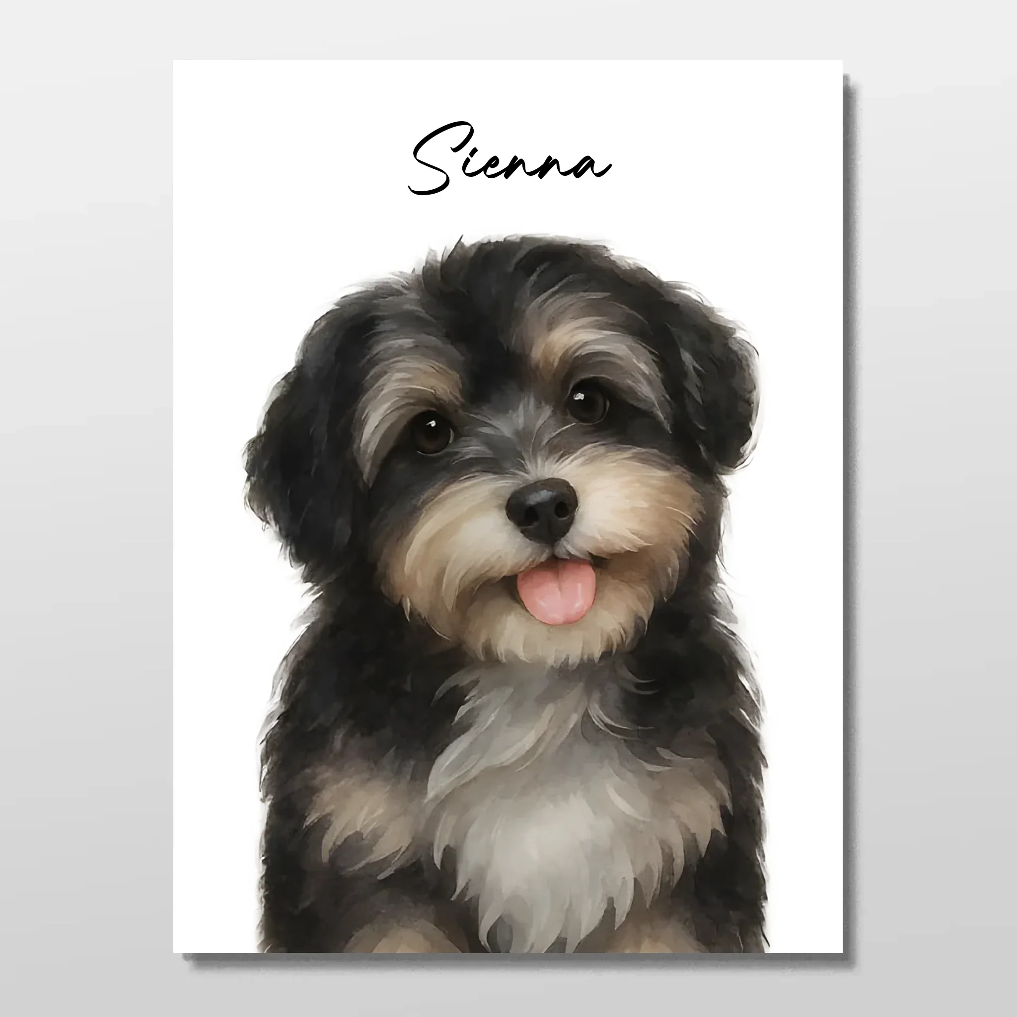 Poster personnalisé – Aquarelle photo chien - Image 3