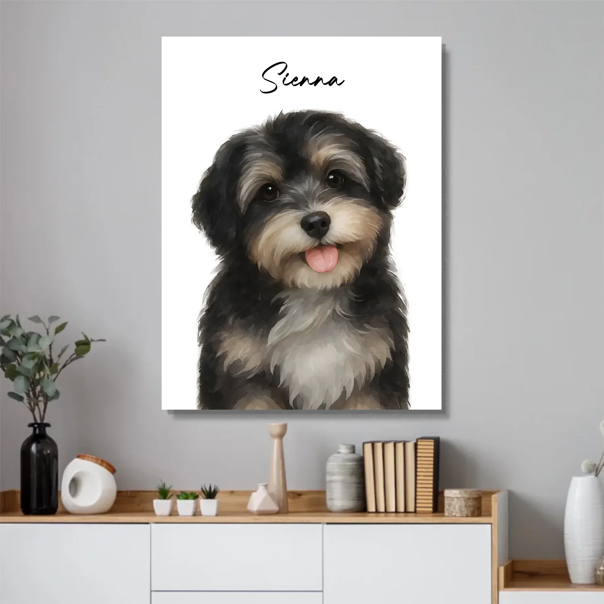 Poster personnalisé – Aquarelle photo chien - Image 4