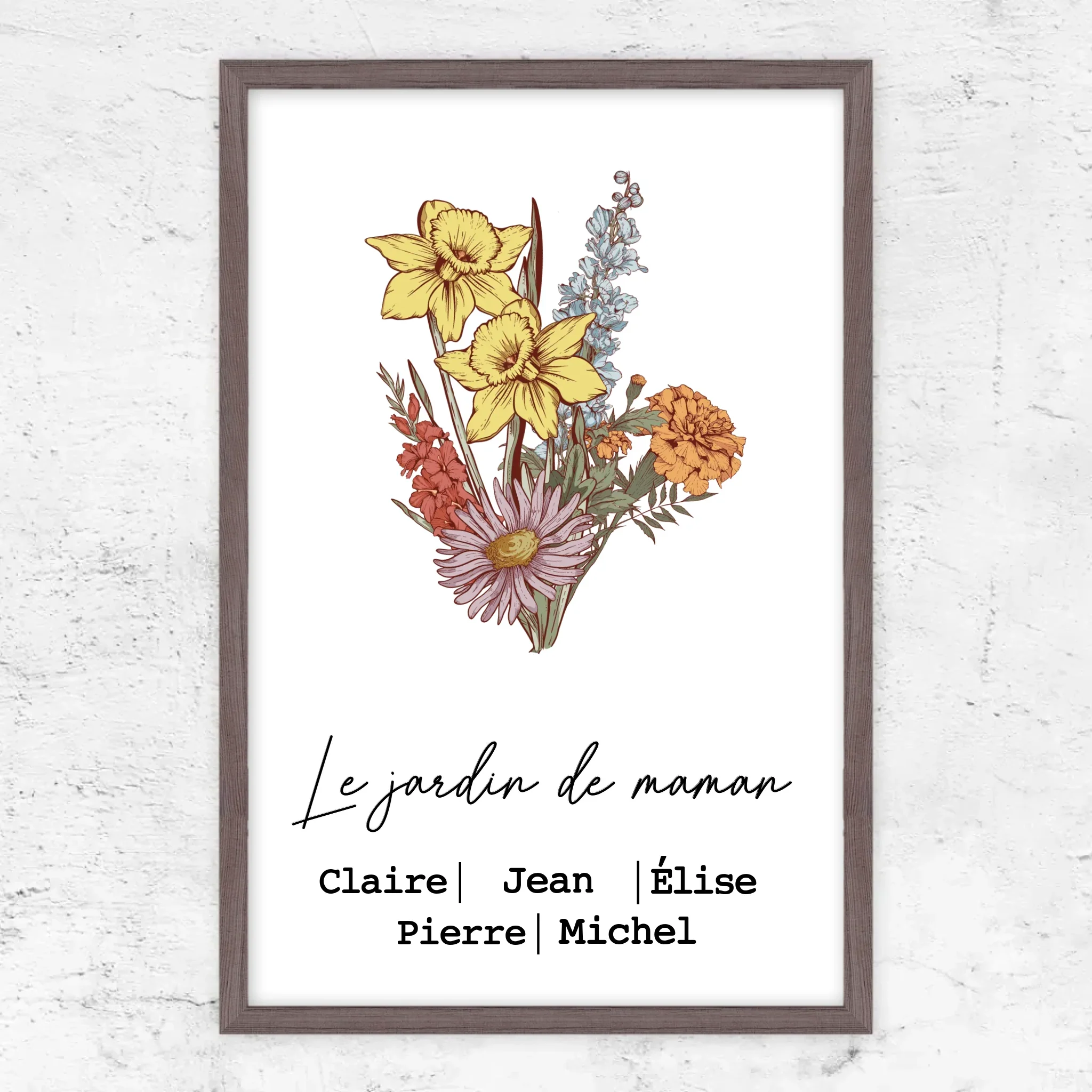 Poster personnalisé "Bouquet de fleurs de naissance" - Image 10