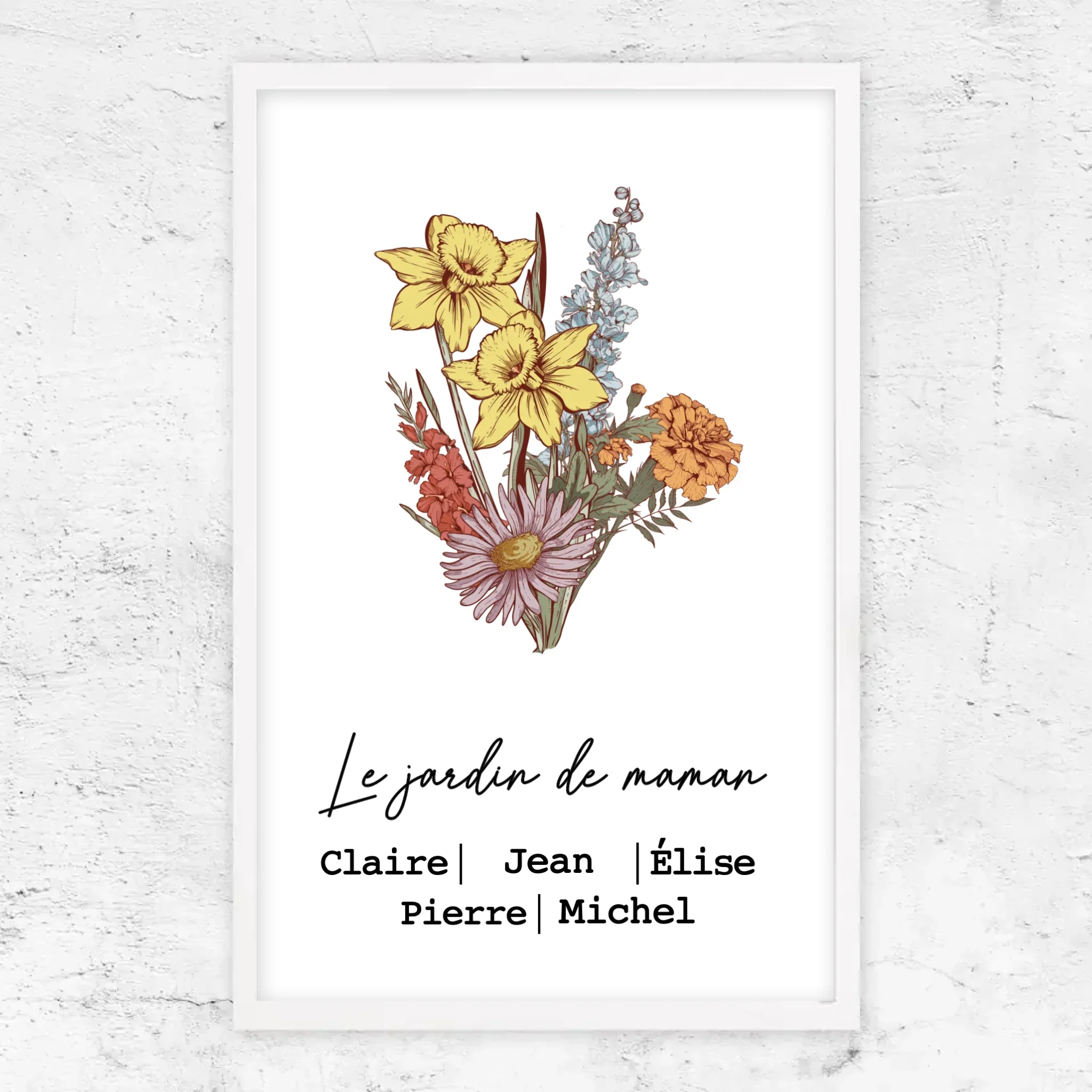 Poster personnalisé "Bouquet de fleurs de naissance" - Image 13