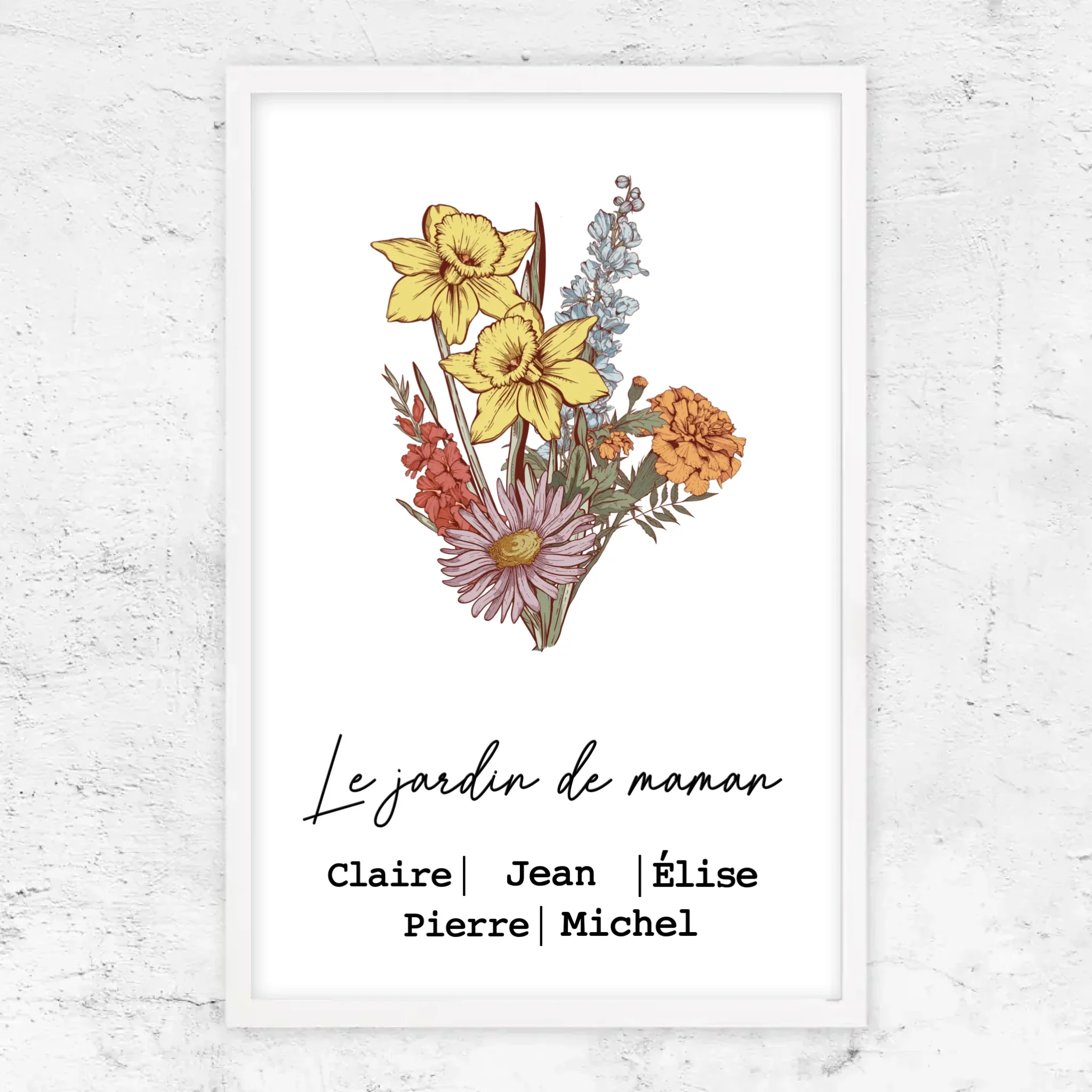 Poster personnalisé "Bouquet de fleurs de naissance" - Image 14