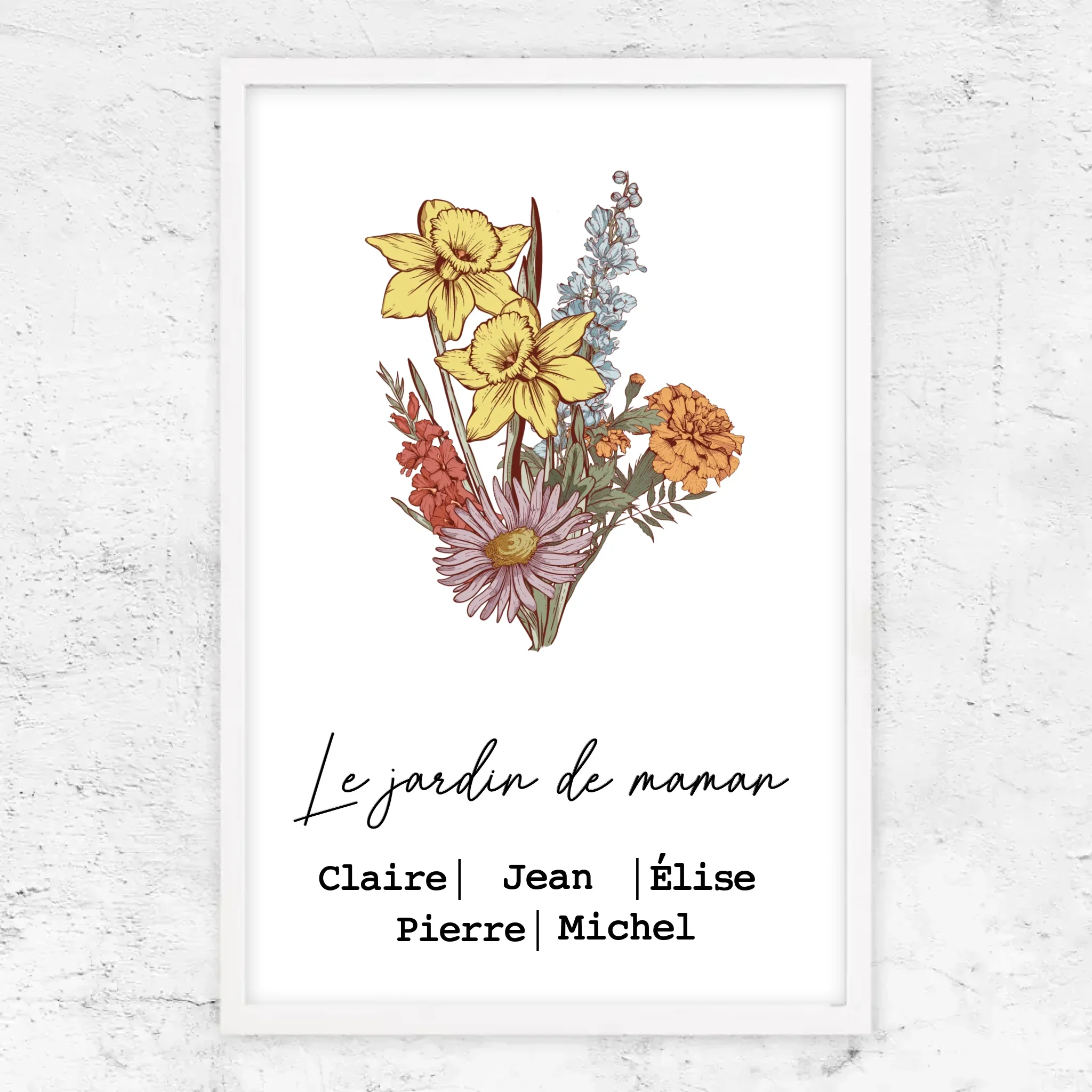 Poster personnalisé "Bouquet de fleurs de naissance" - Image 15