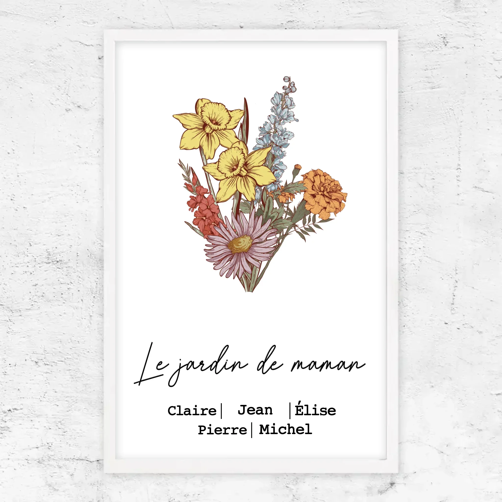 Poster personnalisé "Bouquet de fleurs de naissance" - Image 16