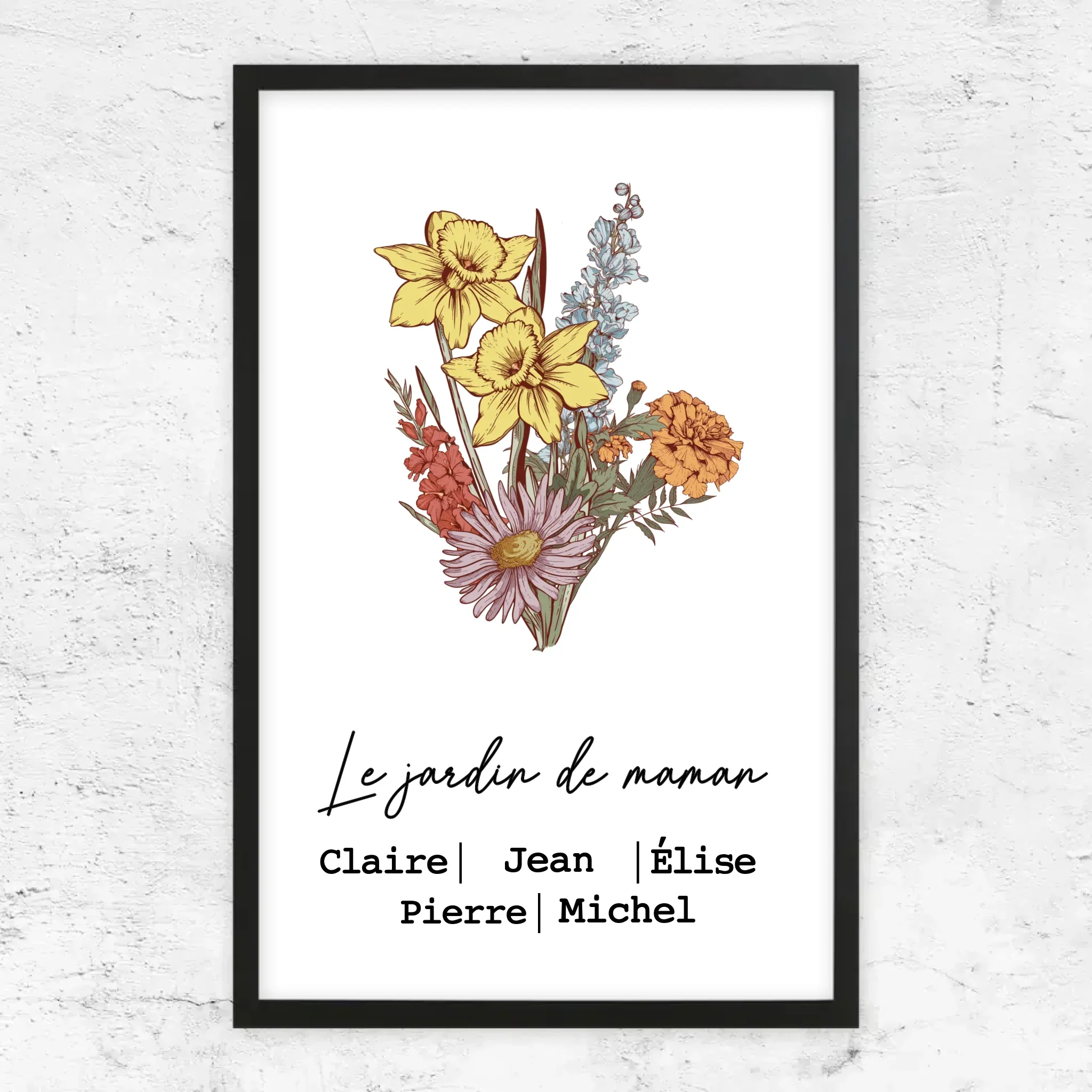 Poster personnalisé "Bouquet de fleurs de naissance" - Image 5