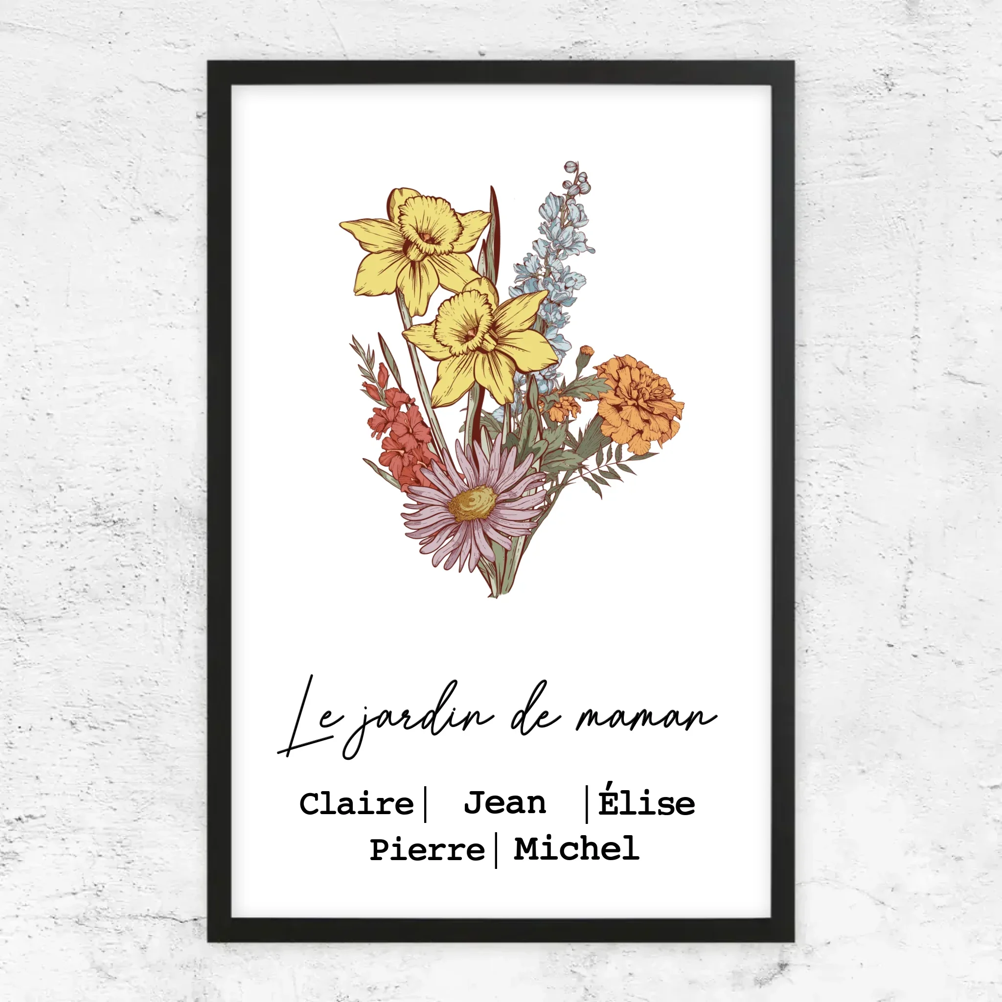 Poster personnalisé "Bouquet de fleurs de naissance" - Image 6