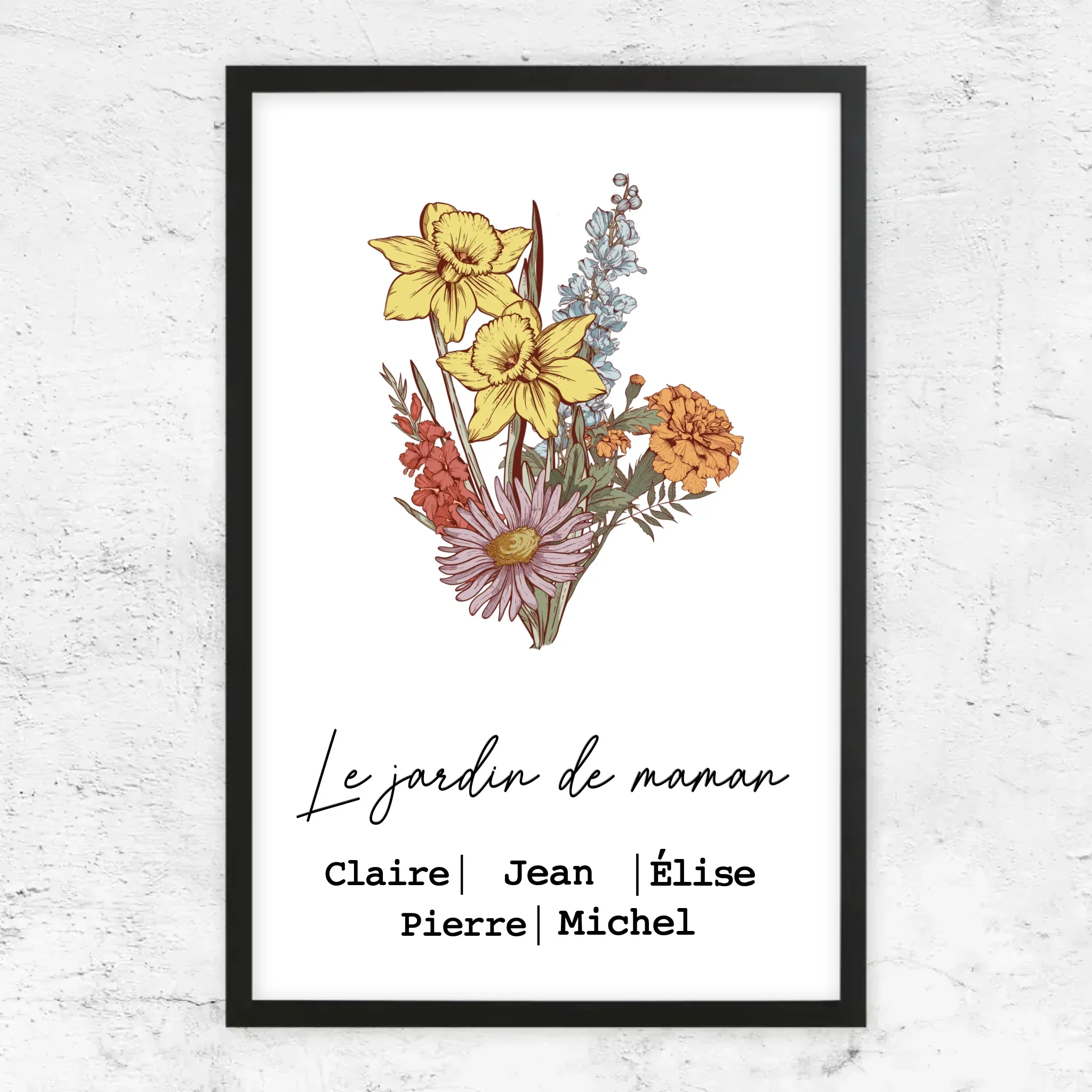 Poster personnalisé "Bouquet de fleurs de naissance" - Image 7