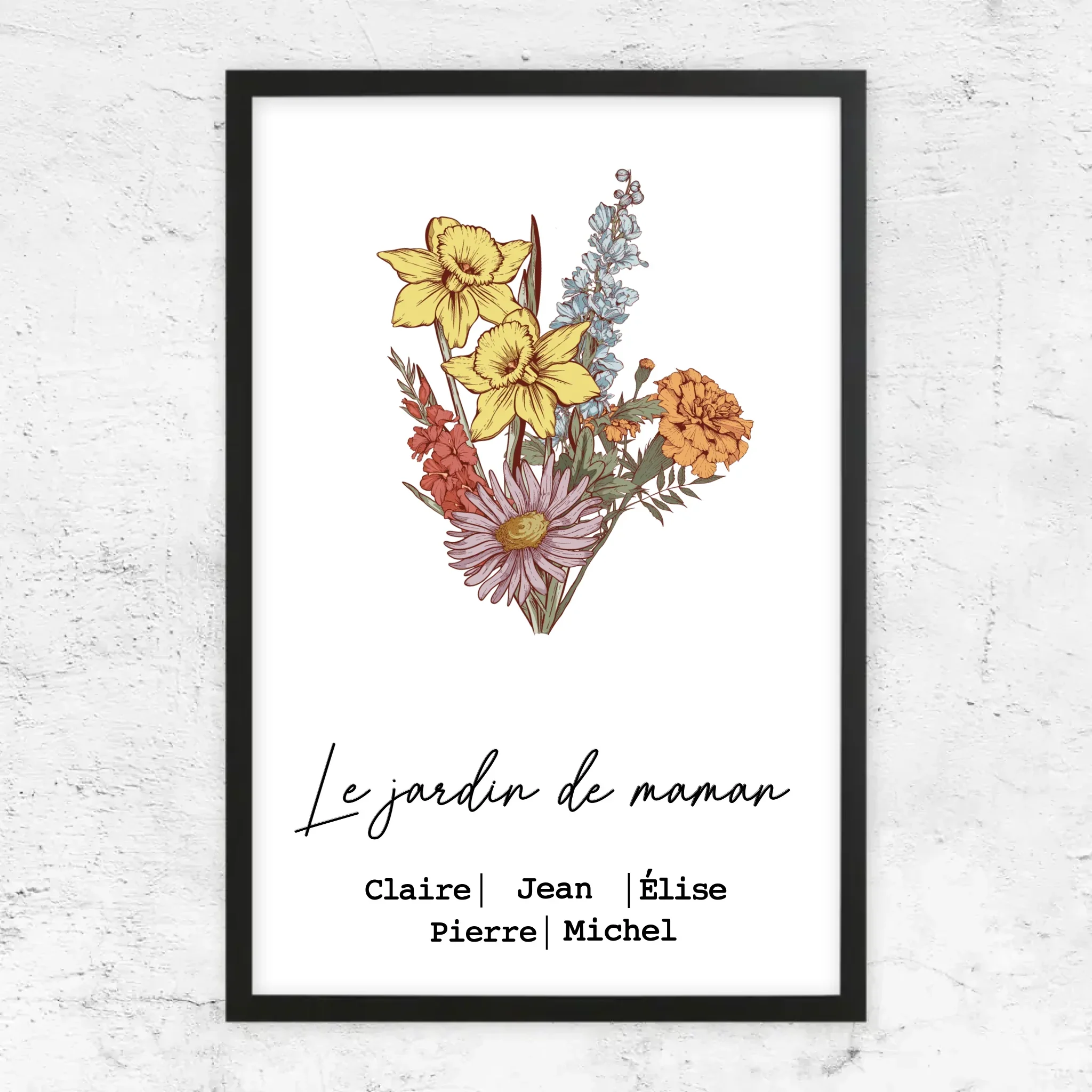 Poster personnalisé "Bouquet de fleurs de naissance" - Image 8