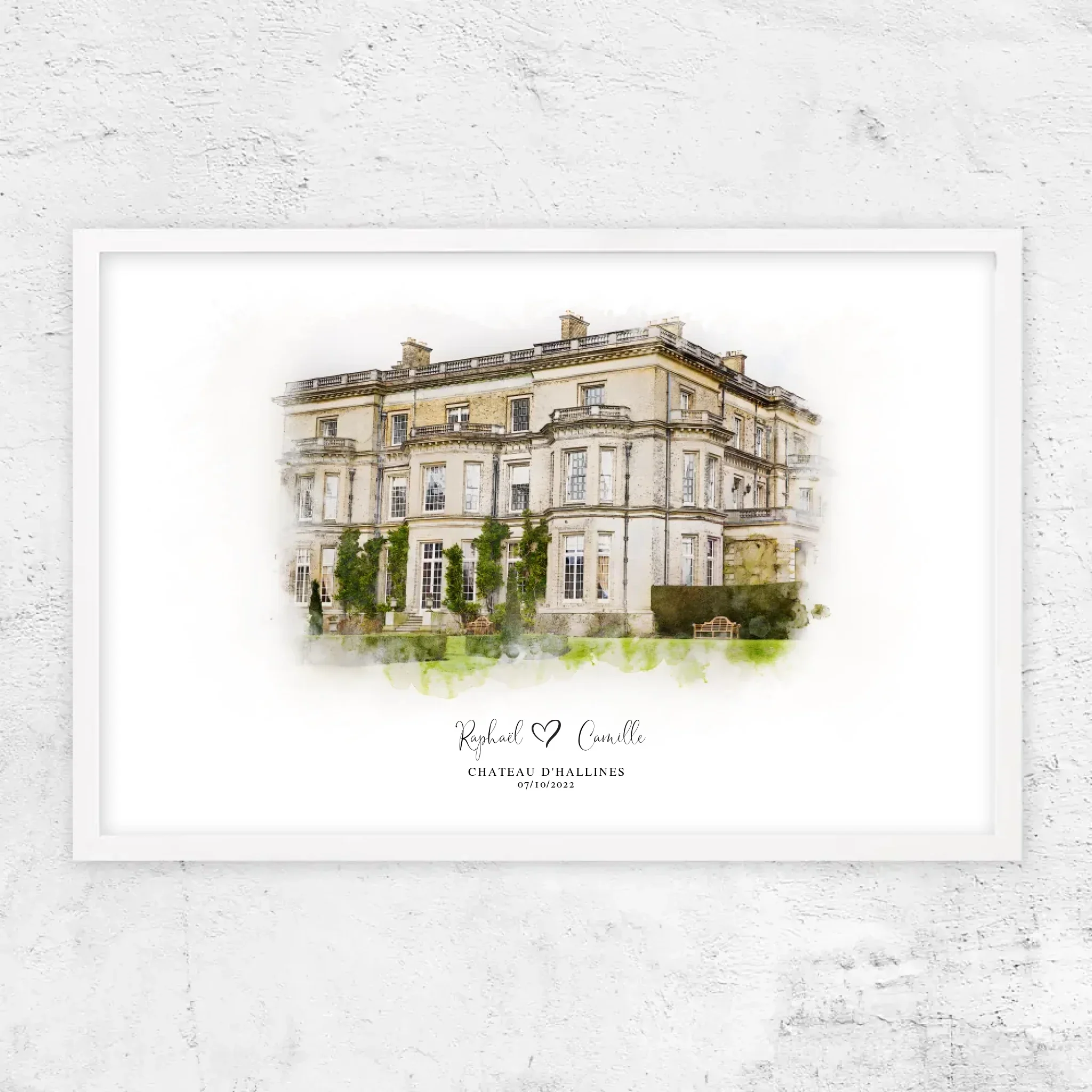 Poster personnalisé – Croquis du lieu de mariage - Image 14