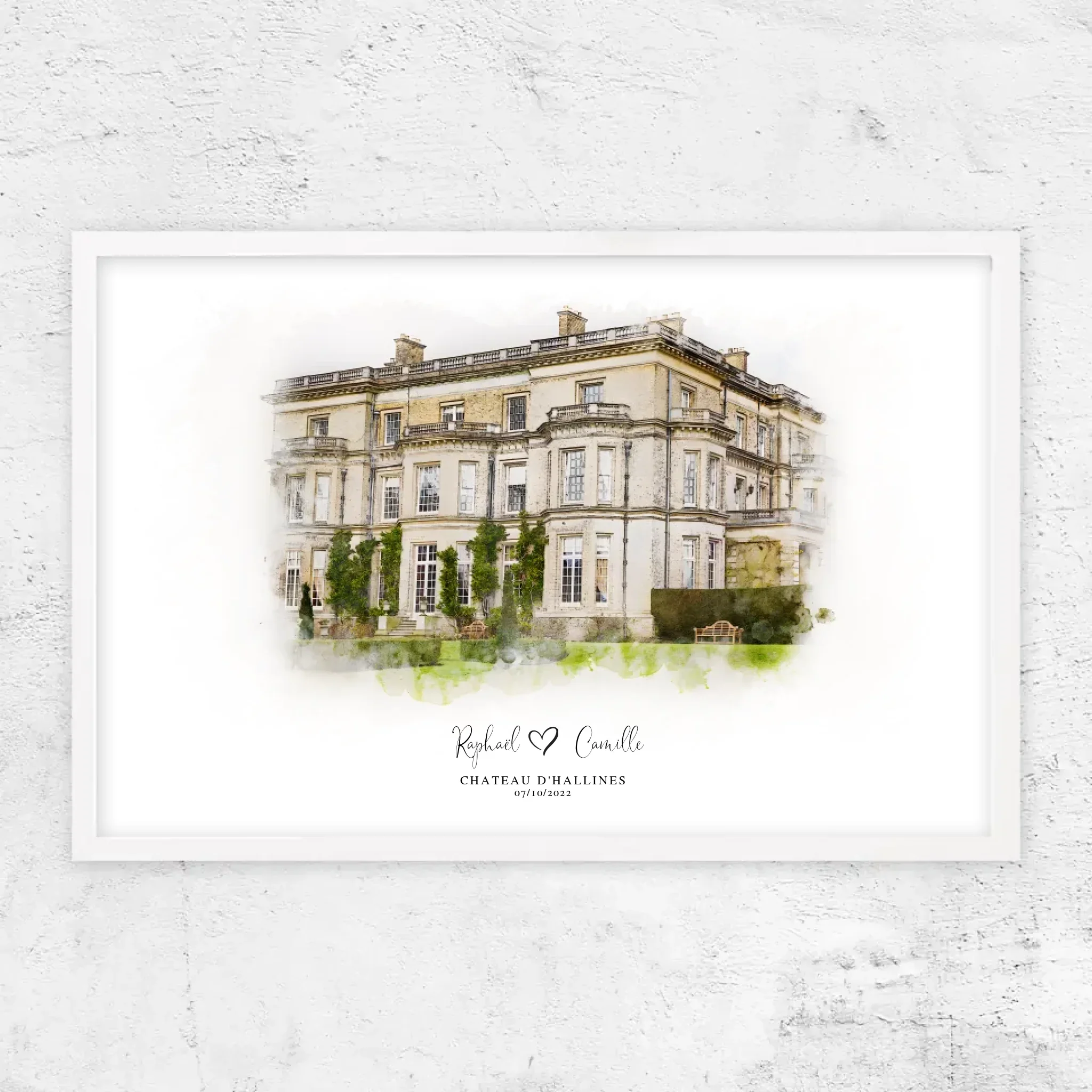 Poster personnalisé – Croquis du lieu de mariage - Image 16