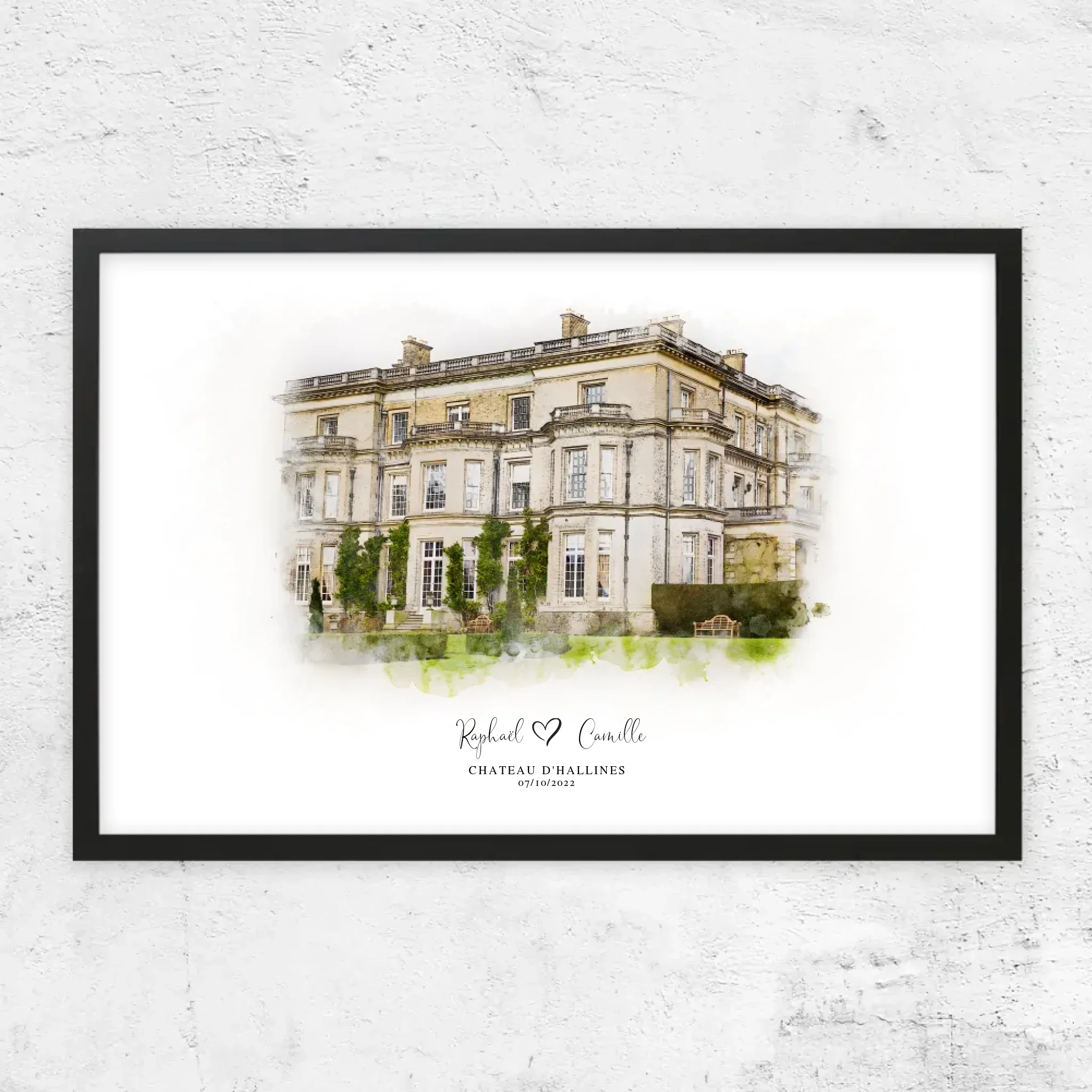 Poster personnalisé – Croquis du lieu de mariage - Image 6