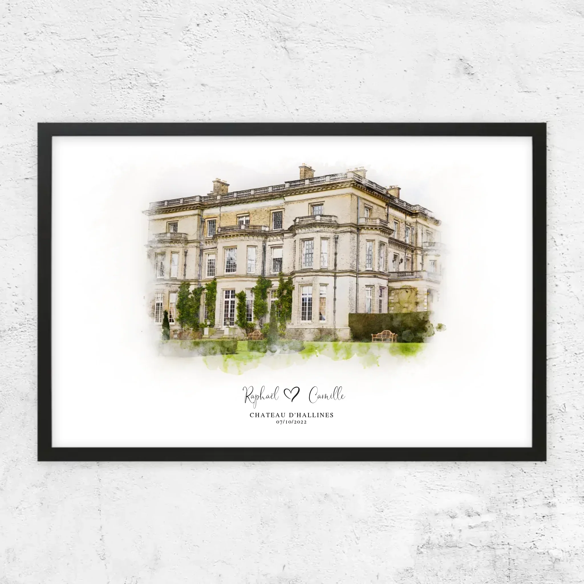 Poster personnalisé – Croquis du lieu de mariage - Image 7