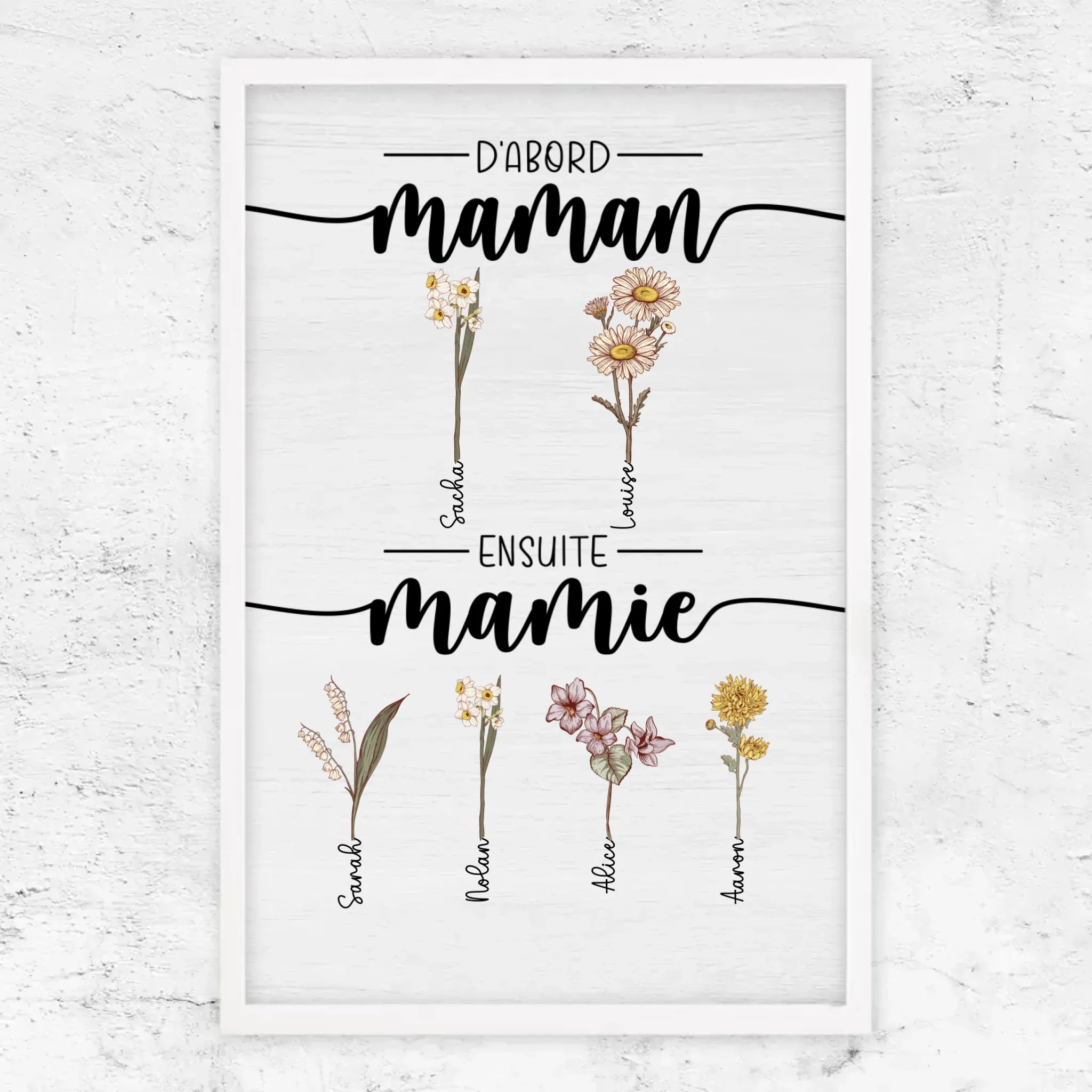 Poster personnalisé – D’abord maman, maintenant mamie – jardin - Image 15