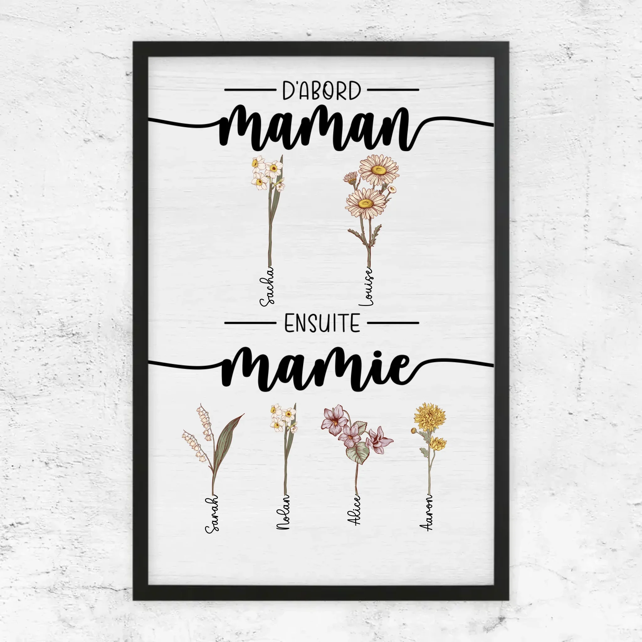 Poster personnalisé – D’abord maman, maintenant mamie – jardin - Image 8