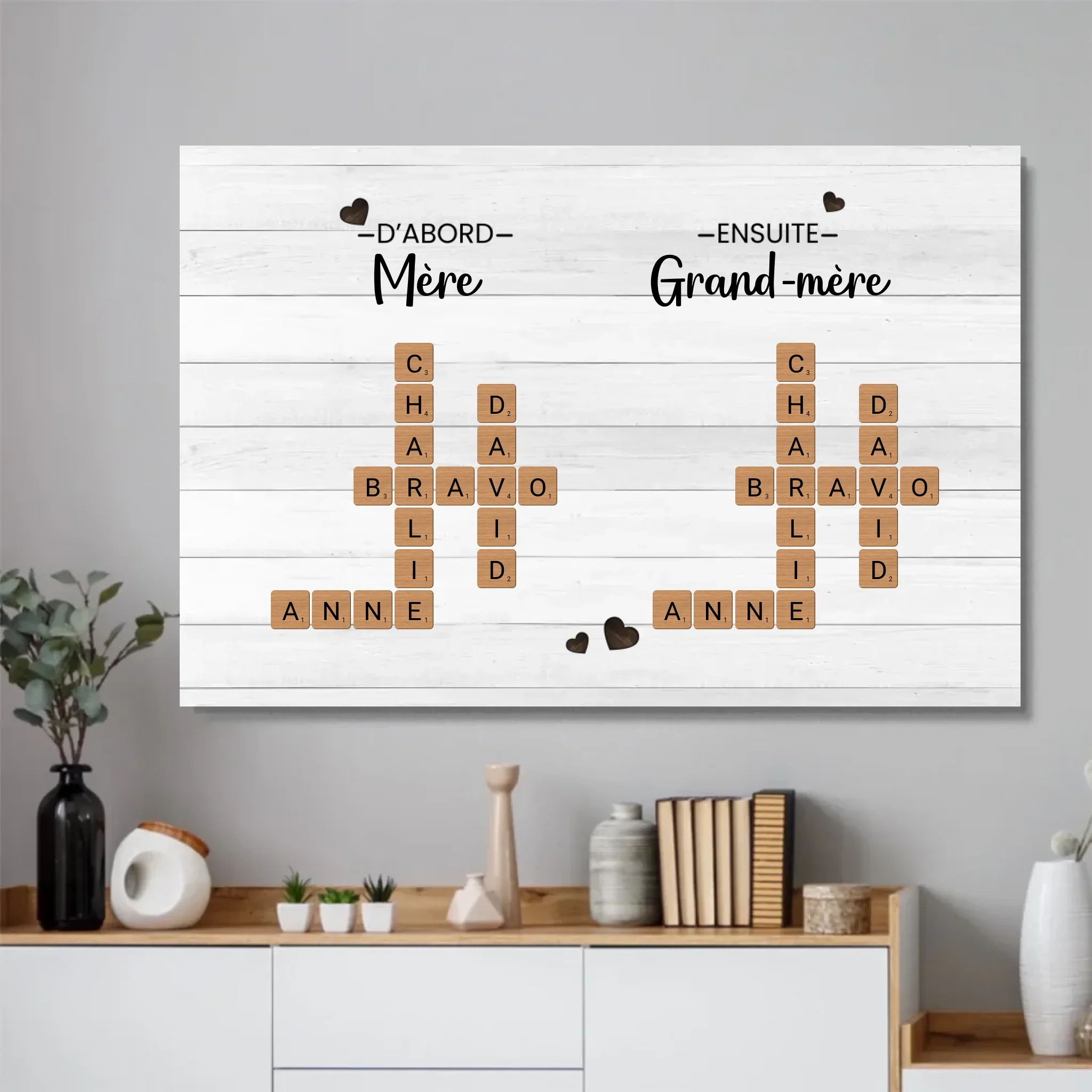 Poster personnalisé "D'abord mère, ensuite grand-mère - Mots croisés" - Image 2