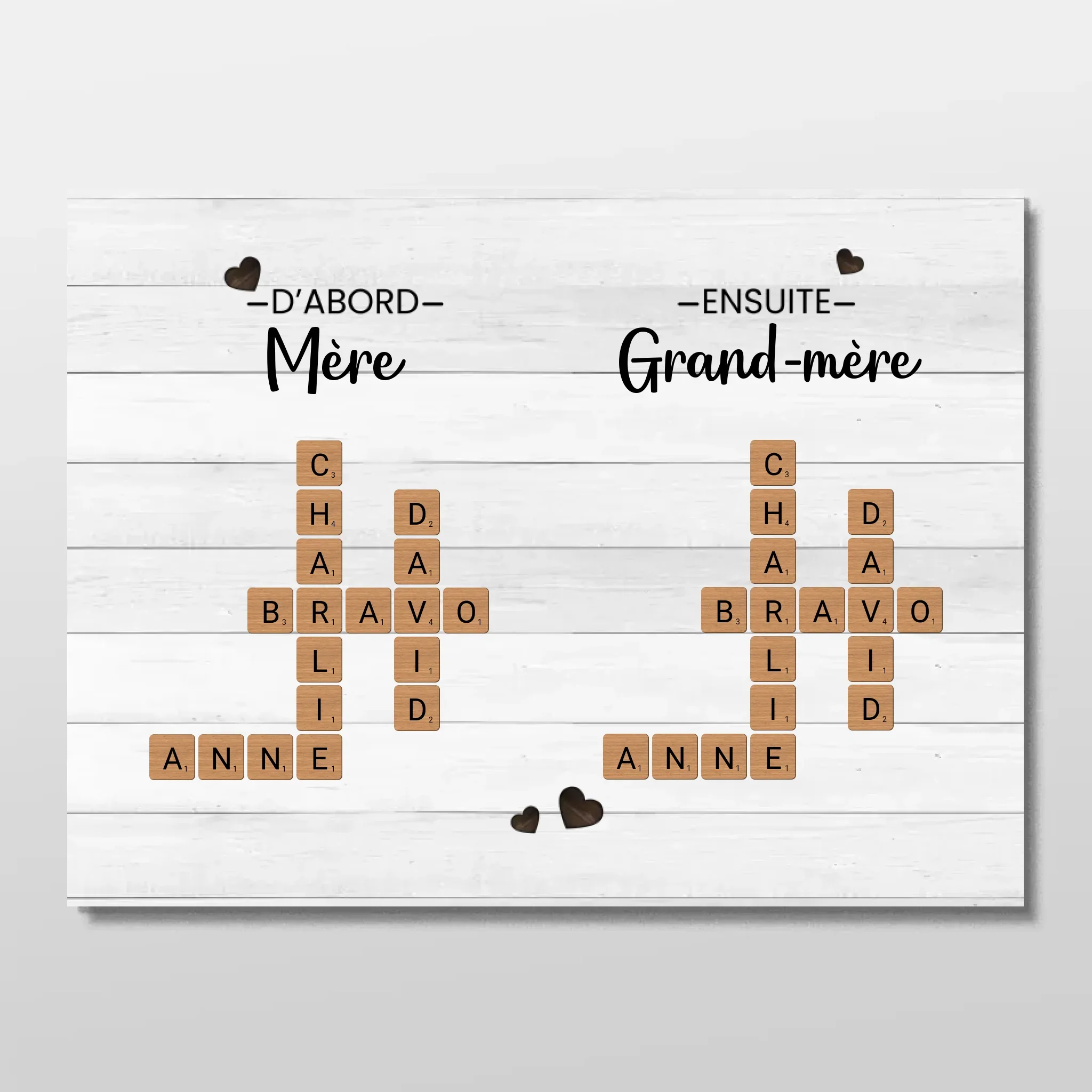 Poster personnalisé "D'abord mère, ensuite grand-mère - Mots croisés" - Image 3