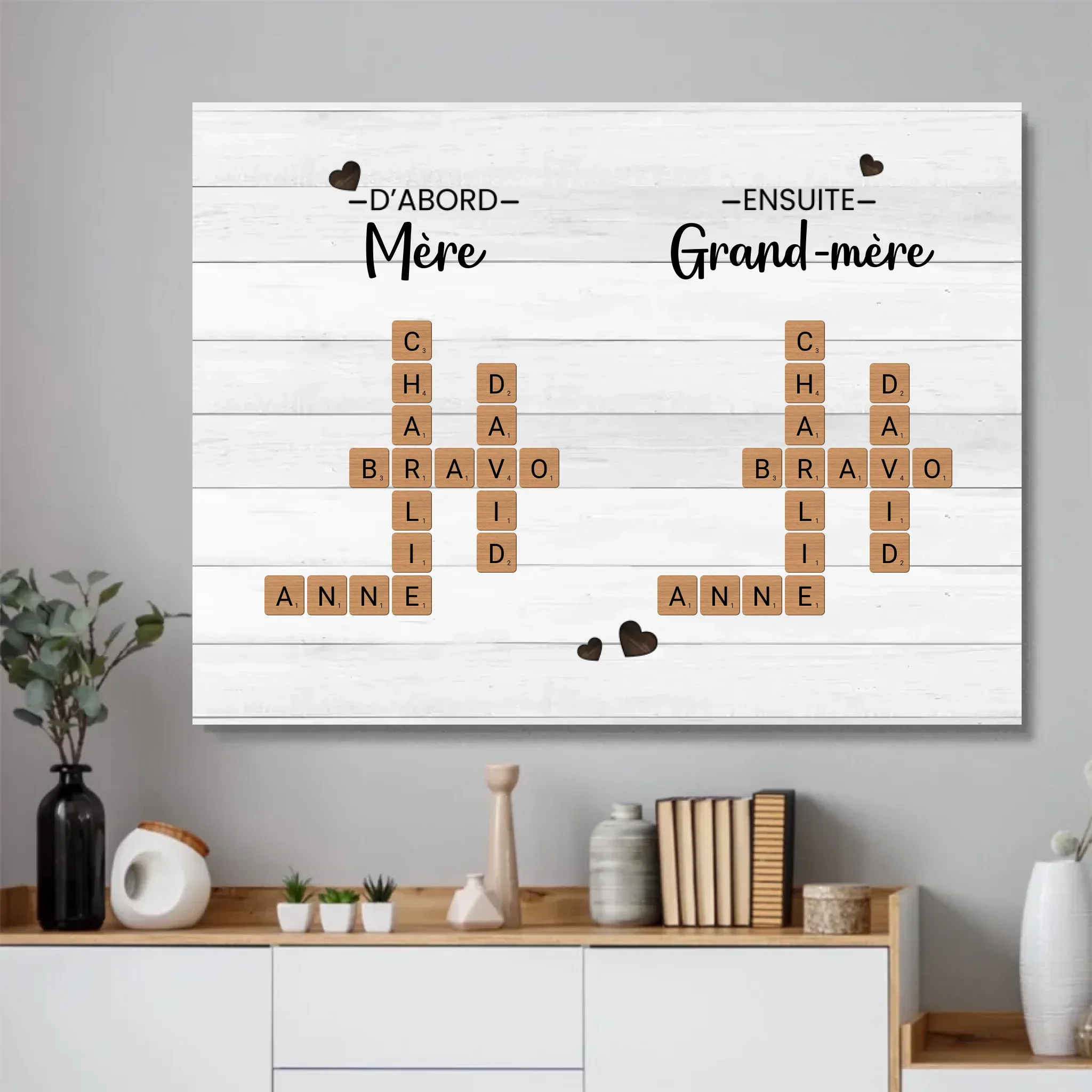Poster personnalisé "D'abord mère, ensuite grand-mère - Mots croisés" - Image 4