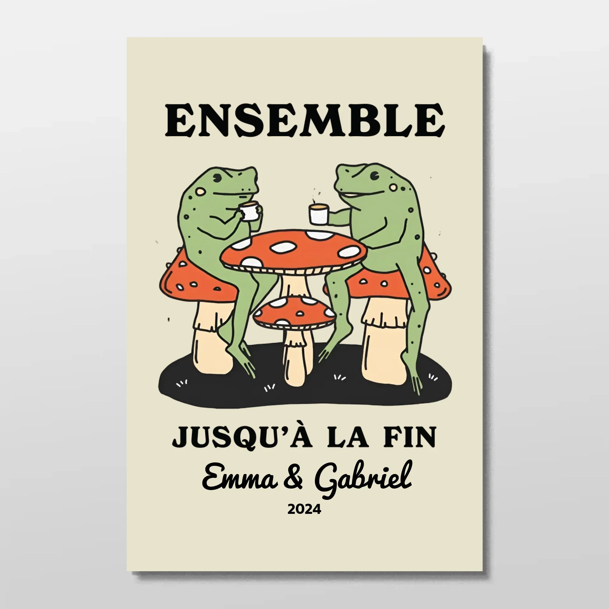 Poster personnalisé – Ensemble jusqu’à ce qu’on clamse