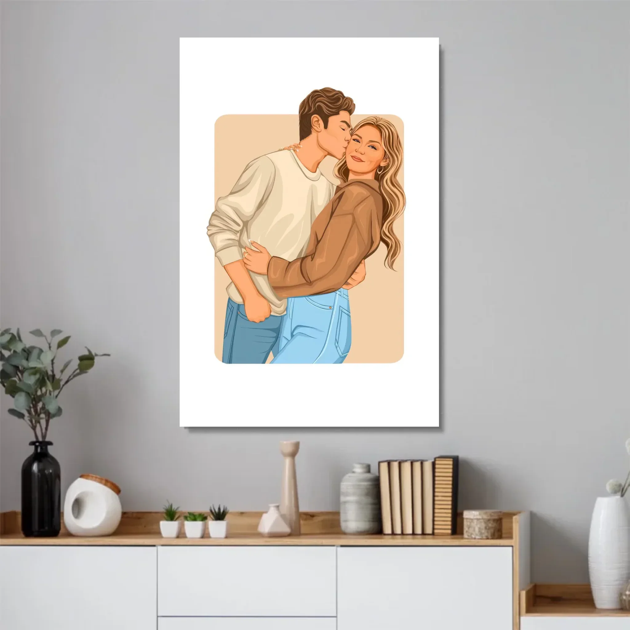 Poster personnalisé – Illustration romantique moderne - Image 2